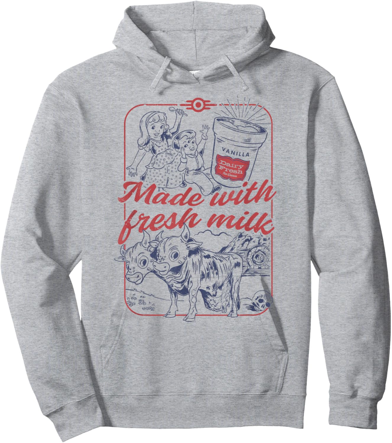 Fallout - Dairy Fresh Hoodie - Hoodie | Ash