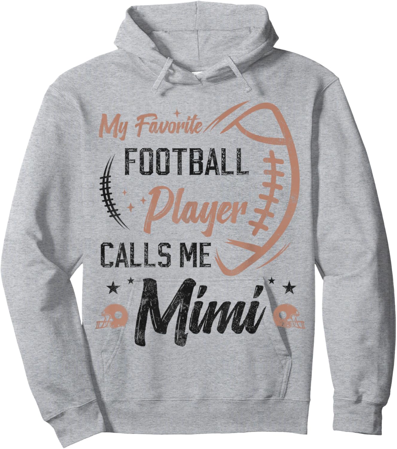 my favorite Football player calls me mimi, Football grandma Hoodie - Hoodie | Ash