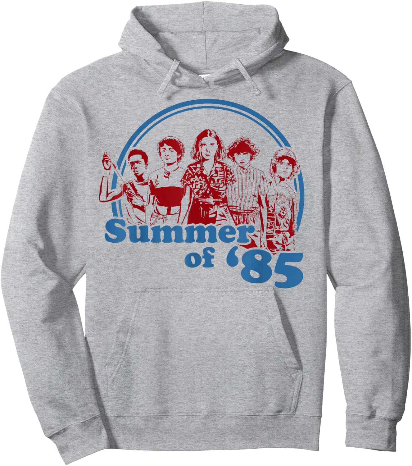 Netflix Stranger Things Summer Of '85 Group Shot Hoodie - Hoodie | Ash