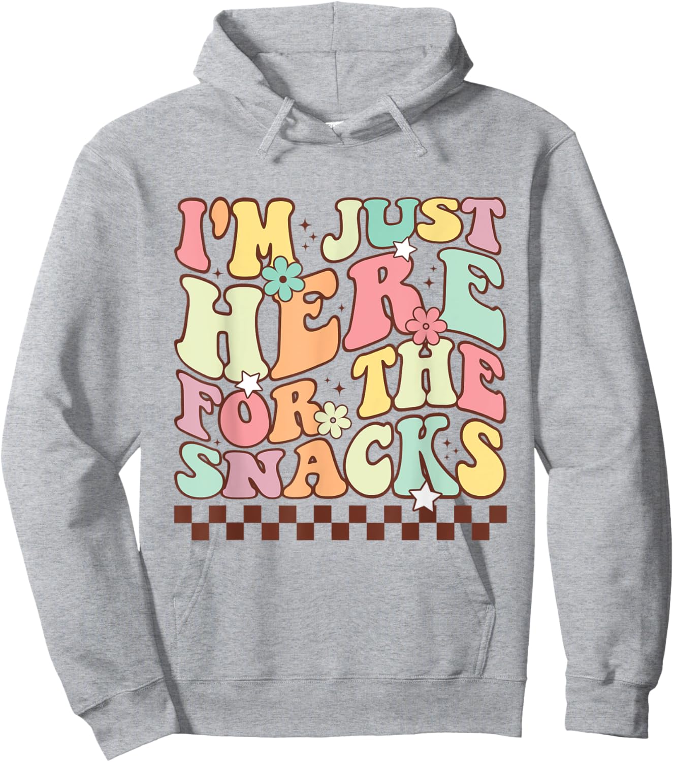 I'm Just Here For The Snacks Funny Football Men Hoodie - Hoodie | Ash