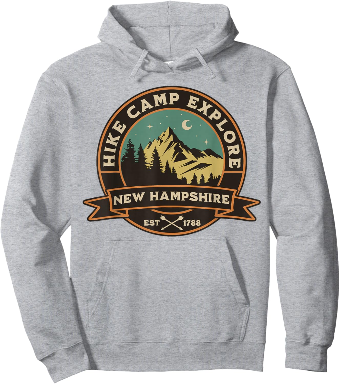 New Hampshire Hoodie - Hoodie | Ash