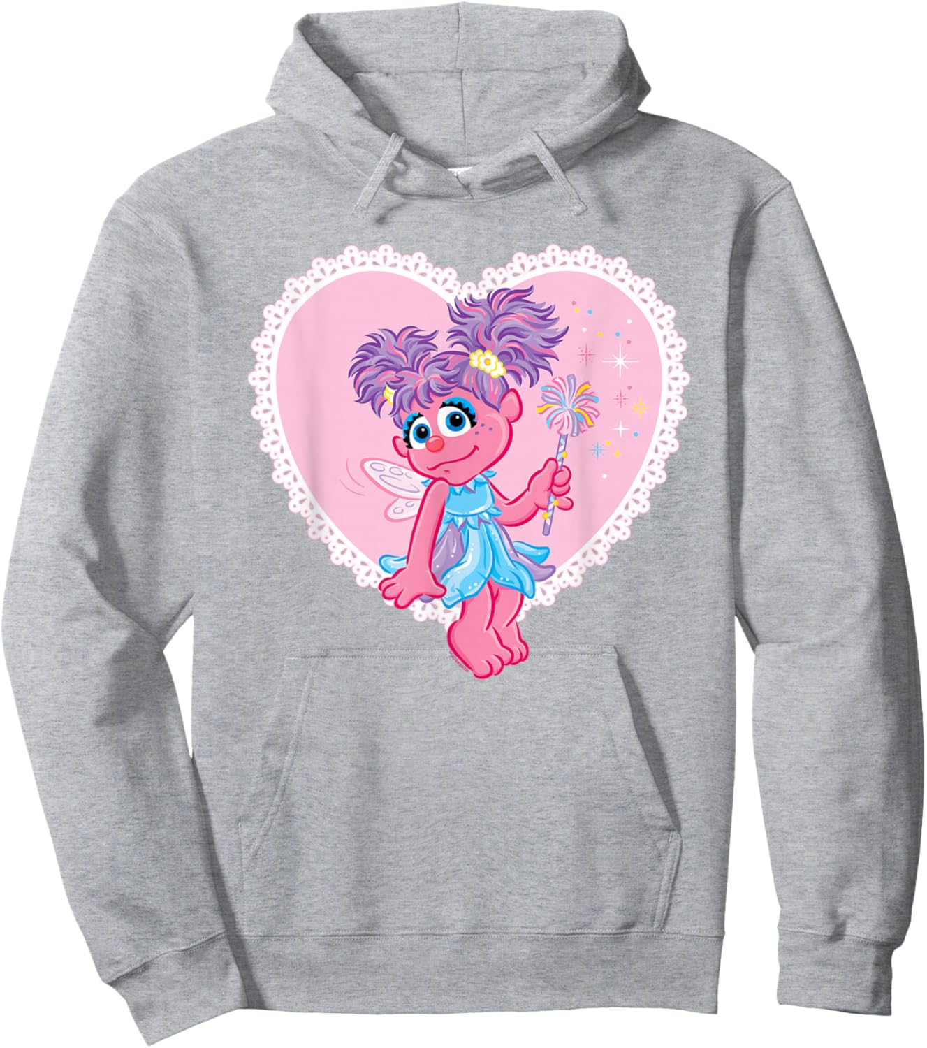 Sesame Street Valentine's Day Heart with Abby Cadabby Hoodie - Hoodie | Ash