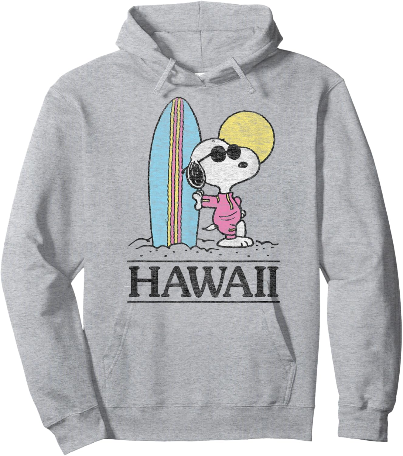 Peanuts - Snoopy Hawaii Hoodie - Hoodie | Ash