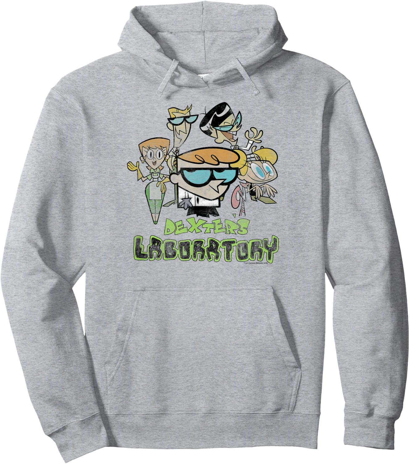 Dexter's Laboratory Vintage Cast Hoodie - Hoodie | Ash