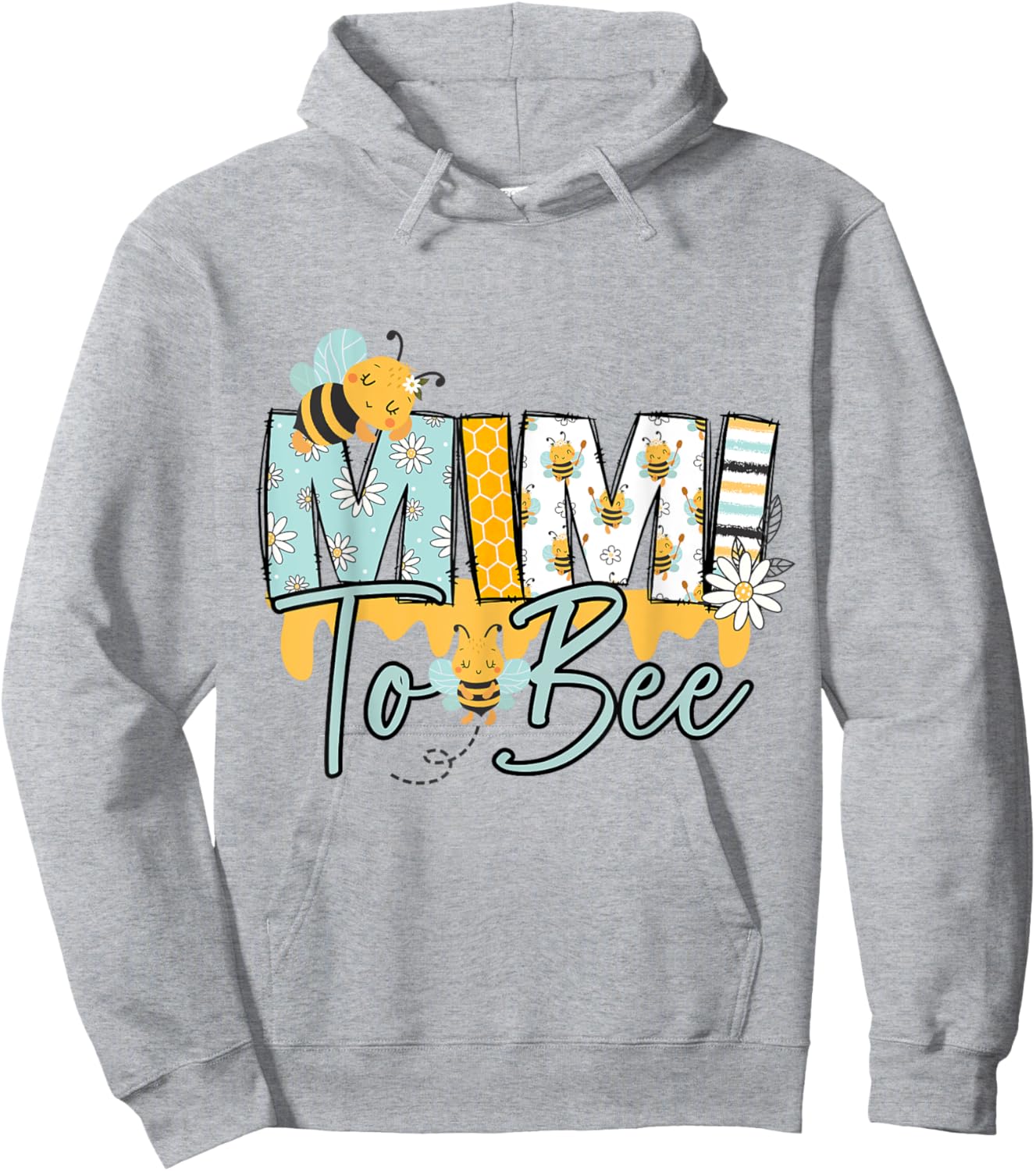 Baby Bee Mimi Honey Bee Gender Reveal Baby Shower Hoodie - Hoodie | Ash