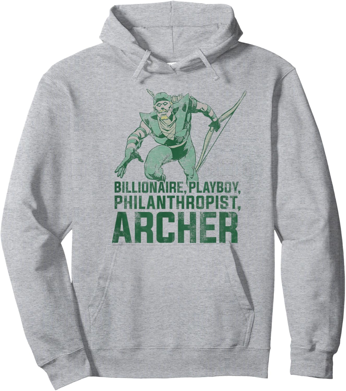 Green Arrow Archer Hoodie - Hoodie | Ash