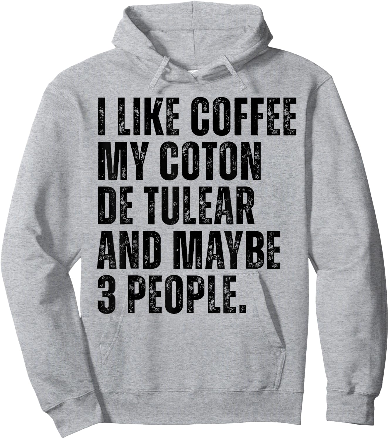 Coton de Tulear Dog Owner Coffee Lover Funny Quote Hoodie - Hoodie | Ash