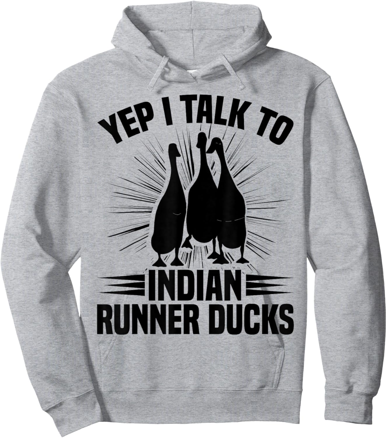 Duck Lover Indian Runner Duck Toys Indian Runner Duck Eggs Hoodie - Hoodie | Ash