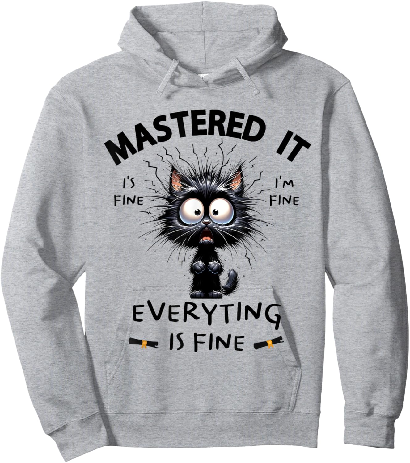 Masters Mastered It Funny Graduate Master Degree Graduation Hoodie - Hoodie | Ash