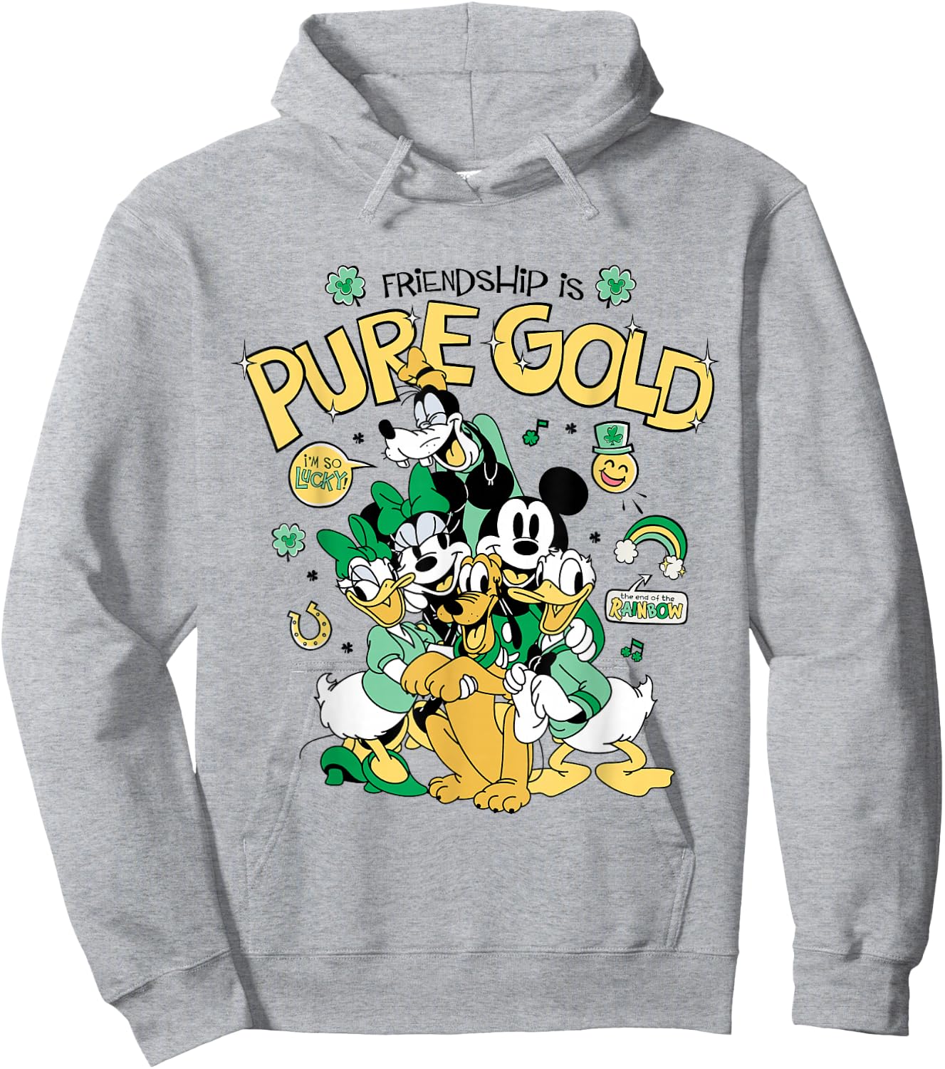 Disney St. Patrick's Day Friendship is Pure Gold Best Friend Hoodie - Hoodie | Ash