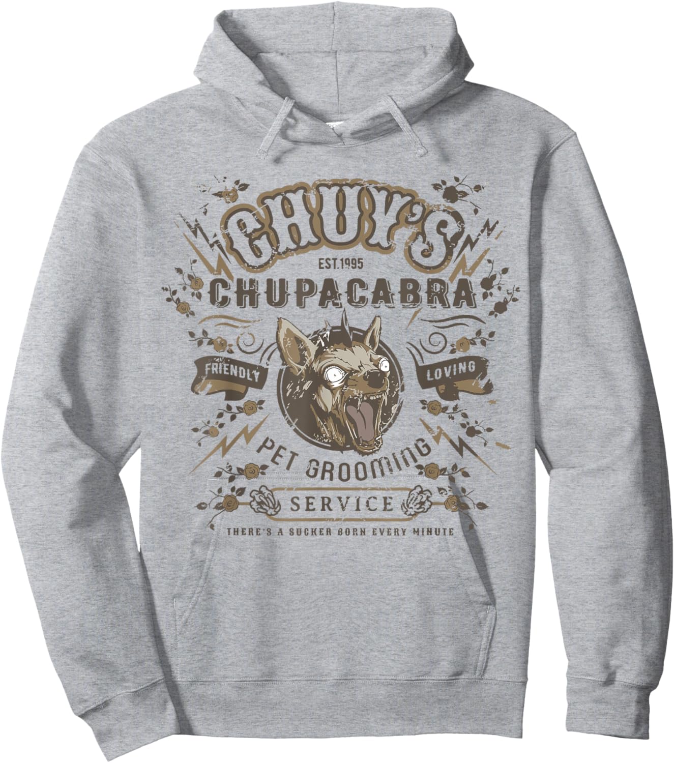 El Chupacabra Gift Shirts & -Adults, Kids Grey Small Hoodie - Hoodie | Ash