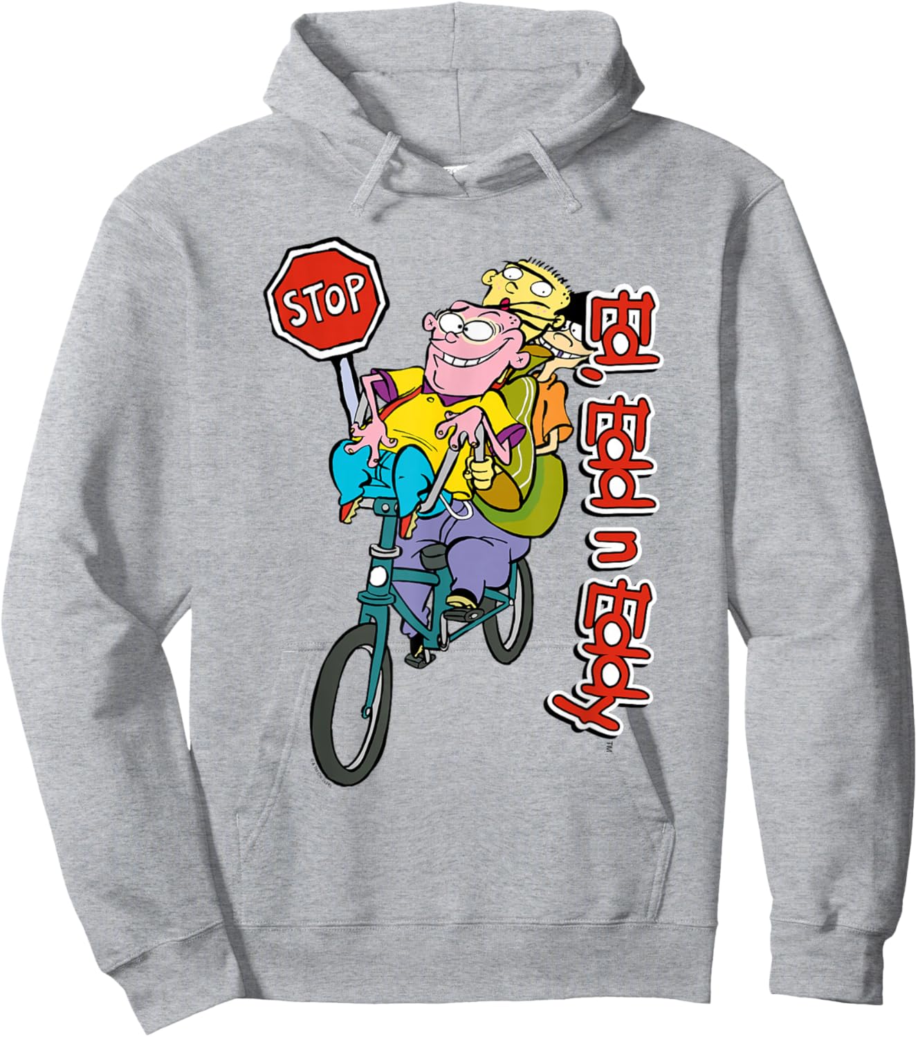 Ed, EDD n Eddy Stop Wild Biking Ride Hoodie - Hoodie | Ash
