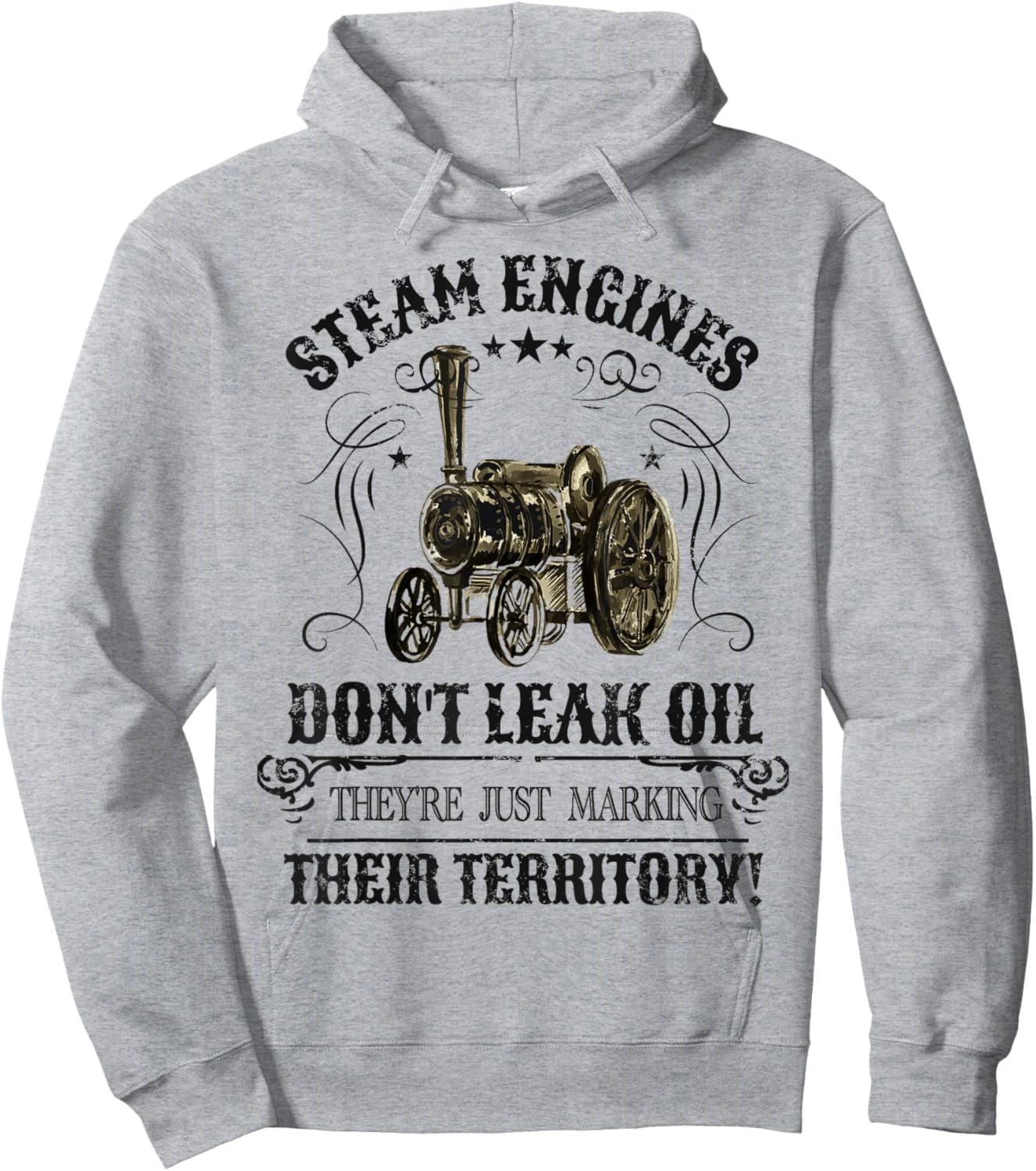 Steam Traction Engine Retirement Idea & Steam Engine Hoodie - Hoodie | Ash