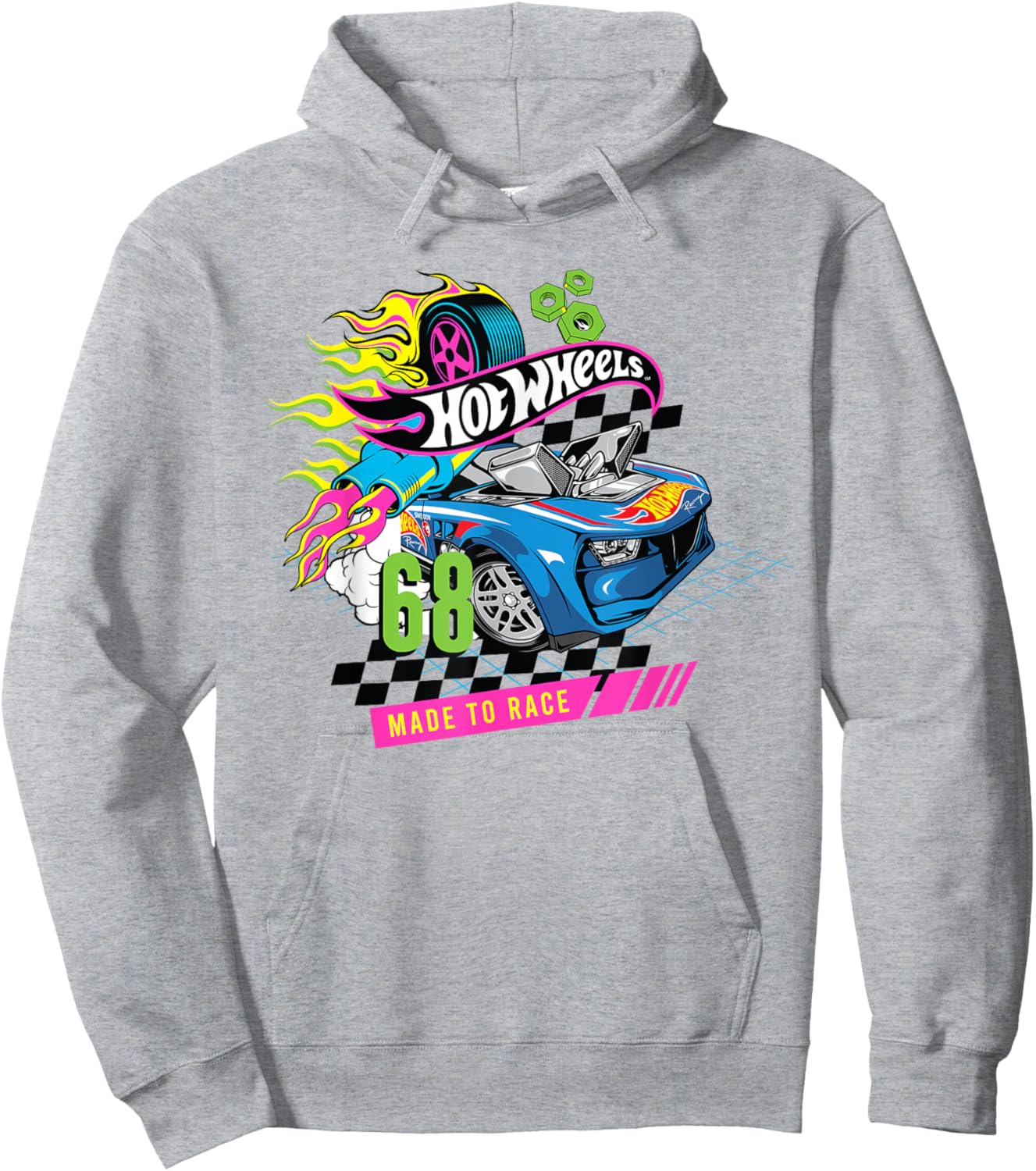 Hot Wheels Hyper Garage Made to Race Hoodie - Hoodie | Ash