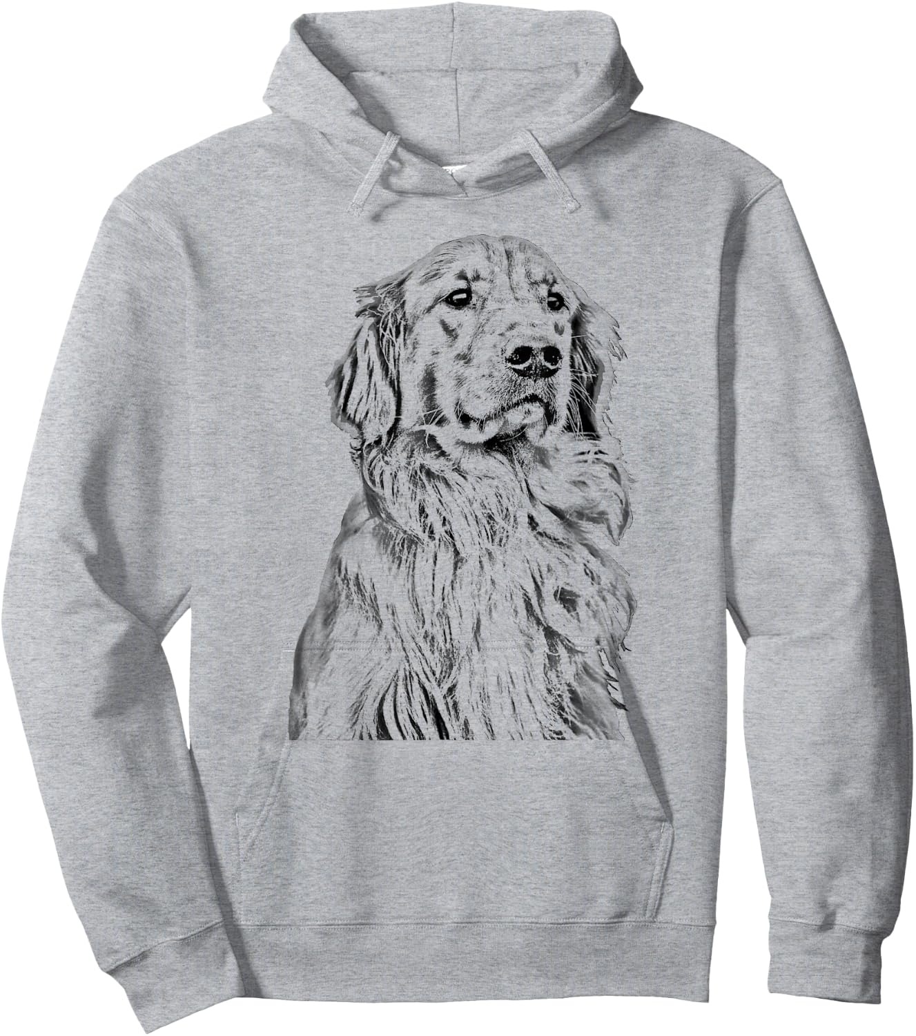 Golden Retriever Dog Lover Cream Retriever Mom Dad Men Women Kids Hoodie - Hoodie | Ash
