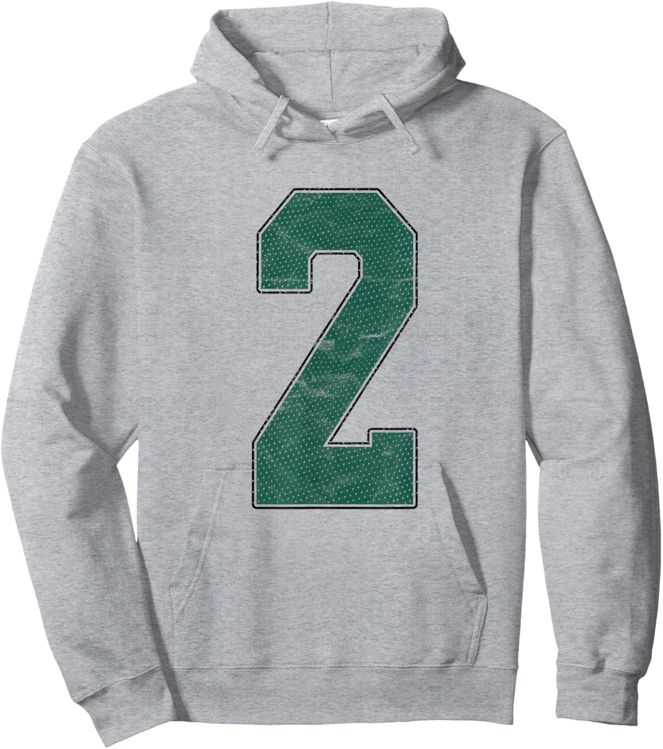 Number 2 Numbered Uniform Sports Team Jersey 2nd Birthday Hoodie - Hoodie | Ash