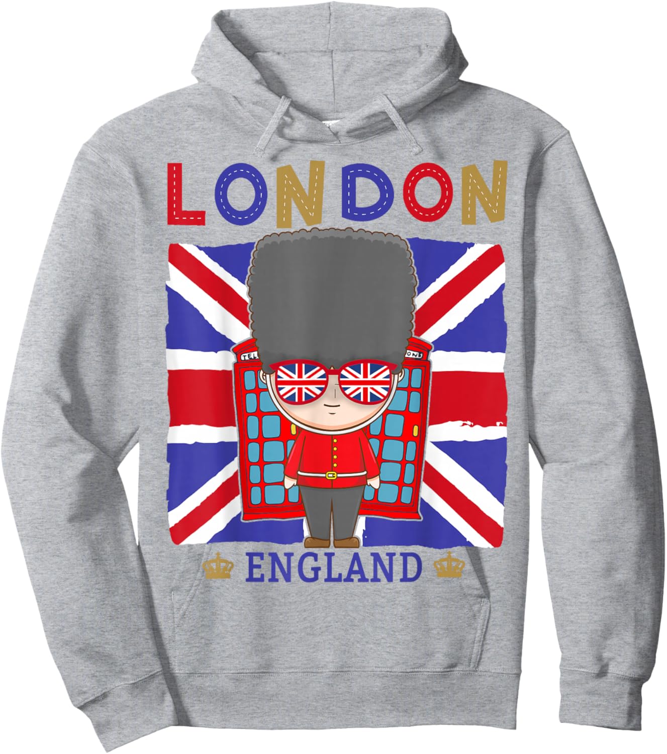 London Souvenirs Idea for Kids & English British Memorabilia Hoodie - Hoodie | Ash