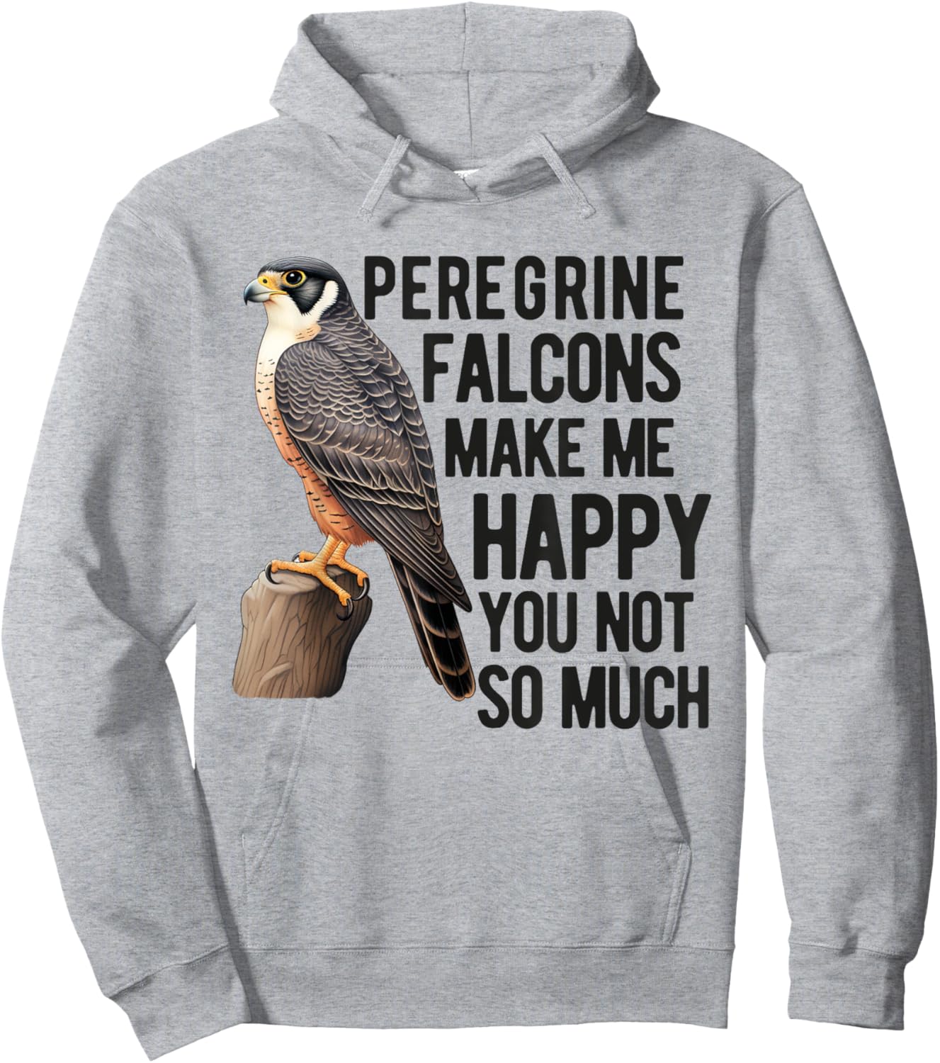 Peregrine Falcon Men Women Falconer Falconry BirdWatching Hoodie - Hoodie | Ash