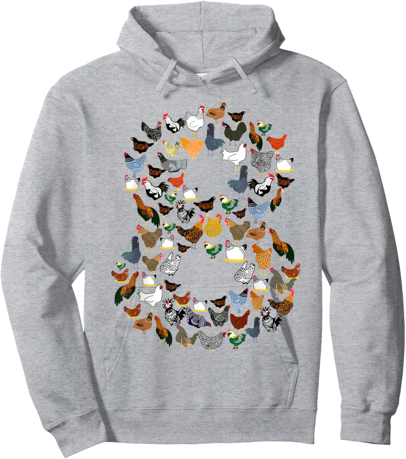8th Birthday Outfit Girl Boy Eight Year Old Farm Chicken Hoodie - Hoodie | Ash