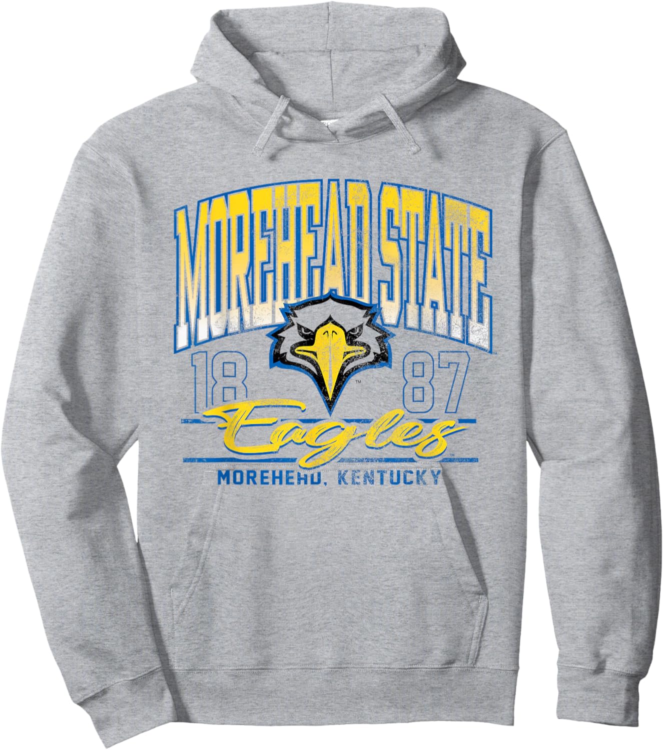 Morehead State Eagles Kicking It White Officially Licensed Hoodie - Hoodie | Ash