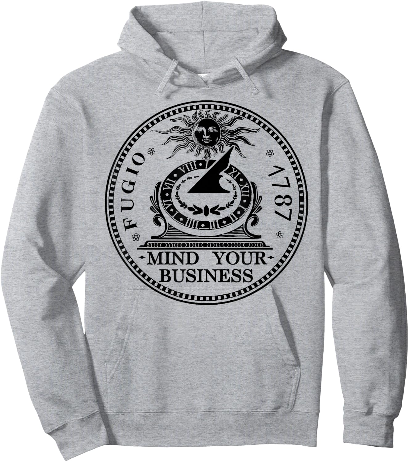 Fugio 1787 Cent Coin Mind Your Business United States Money Hoodie - Hoodie | Ash