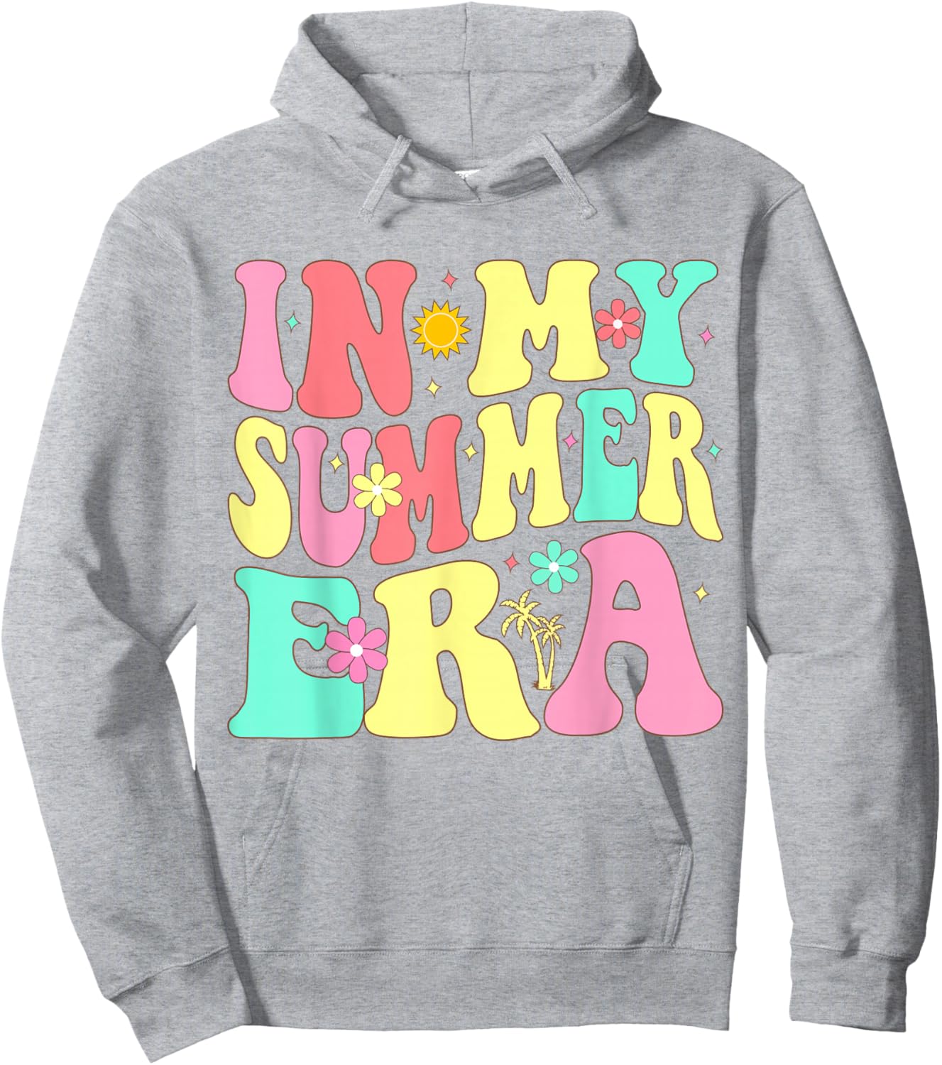 In My Summer Era Groovy Last Day of School Teacher Summer Hoodie - Hoodie | Ash