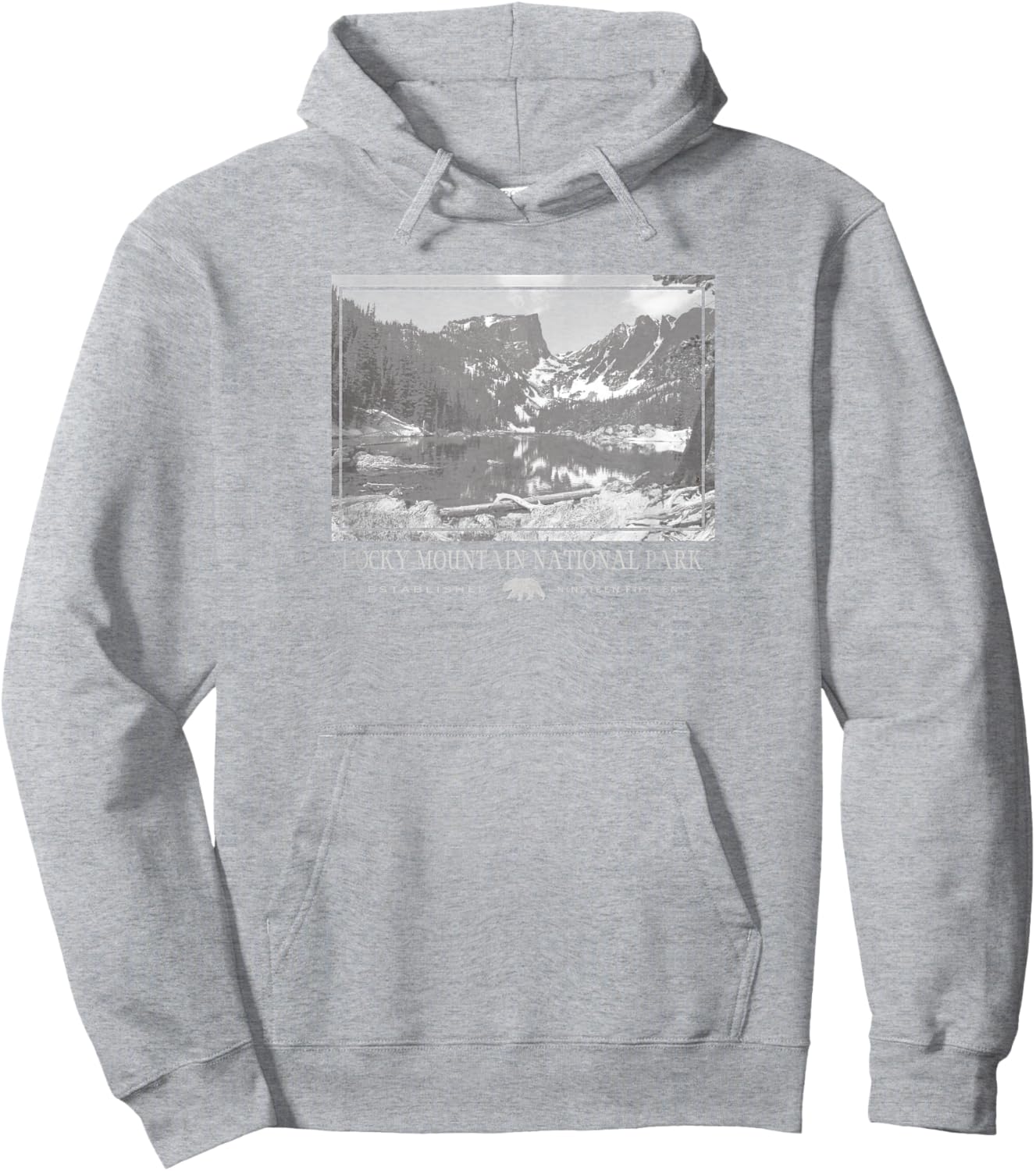 Rocky Mountain National Park Graphic Hoodie - Hoodie | Ash