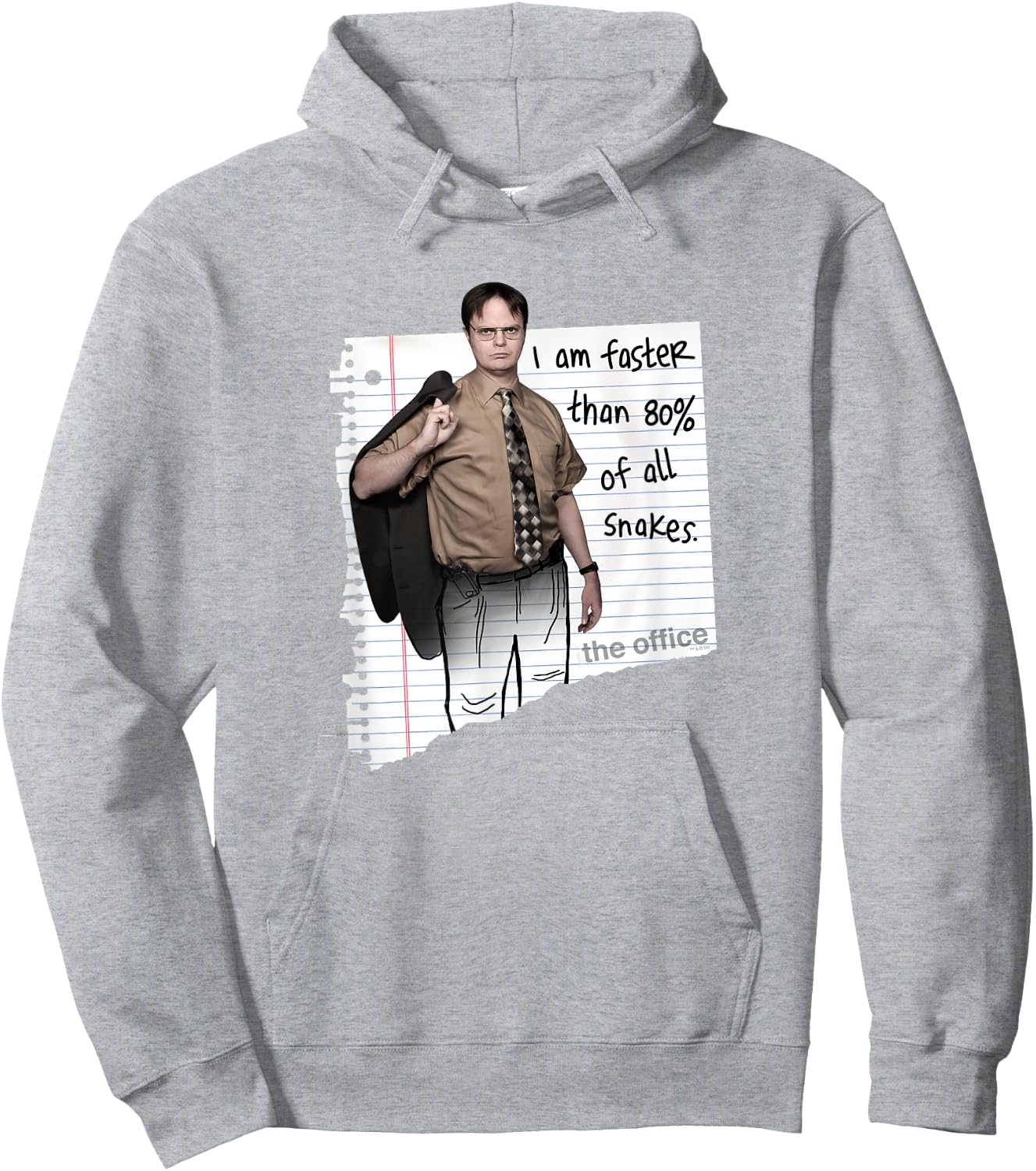 The Office Dwight Schrute Snakes Standard Hoodie - Hoodie | Ash