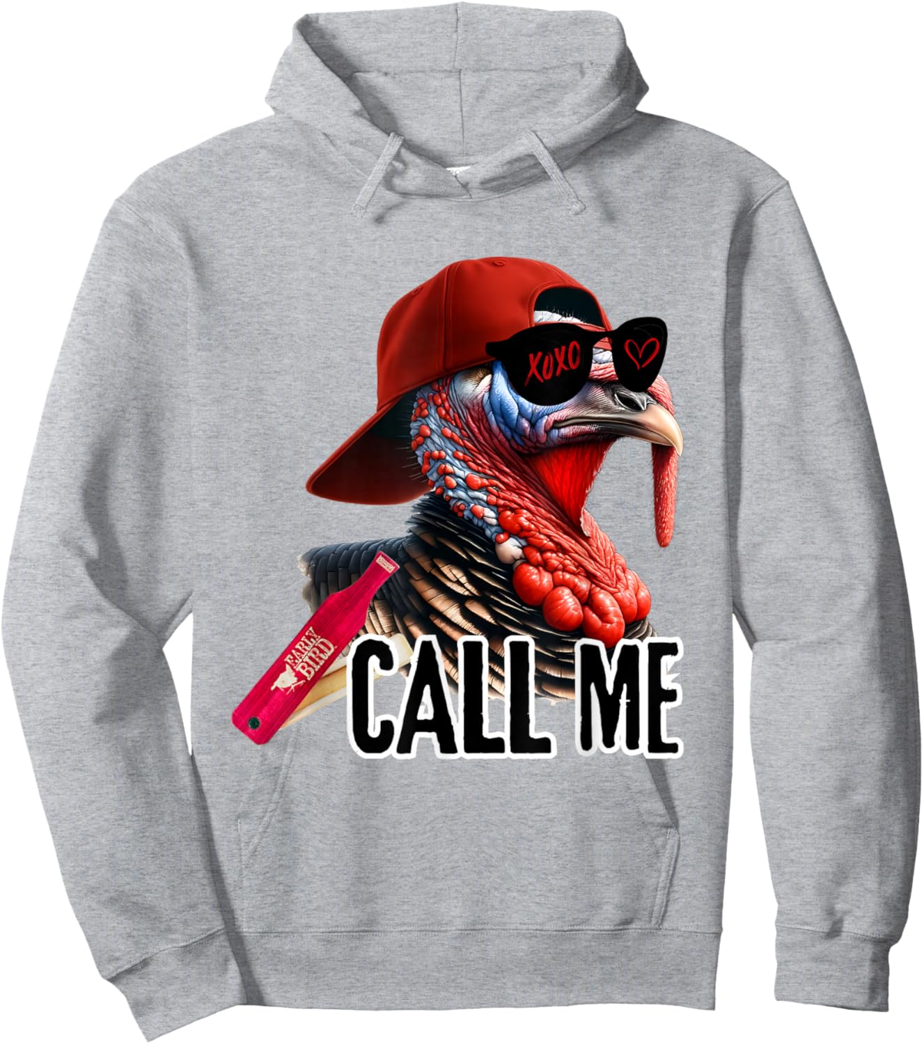 Call Me Turkey Hunter Hunting Season Cute Turkey Hunting Hoodie - Hoodie | Ash