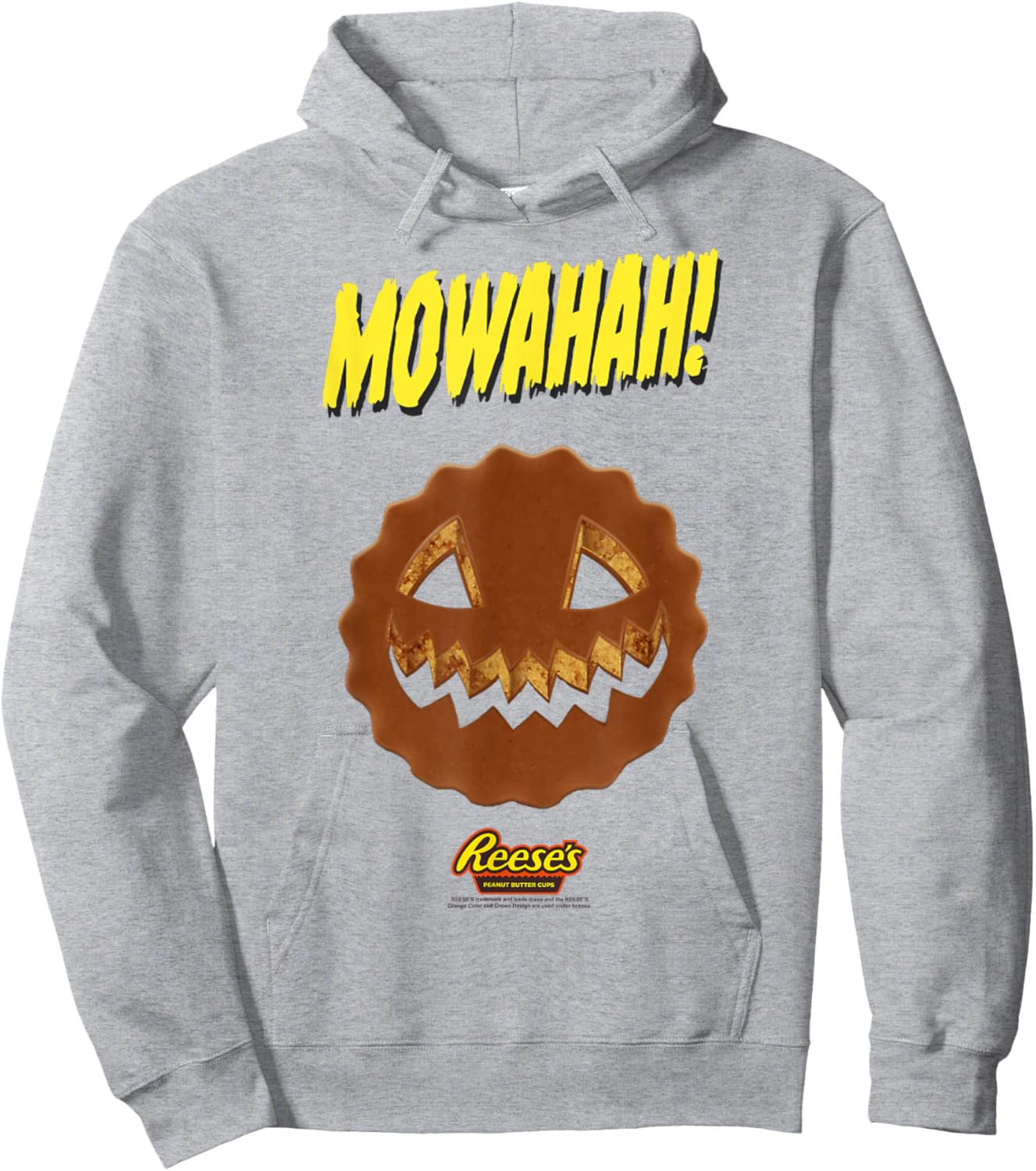 Reese's Halloween Chocolate Jack O' Lantern Mowahah! Hoodie - Hoodie | Ash