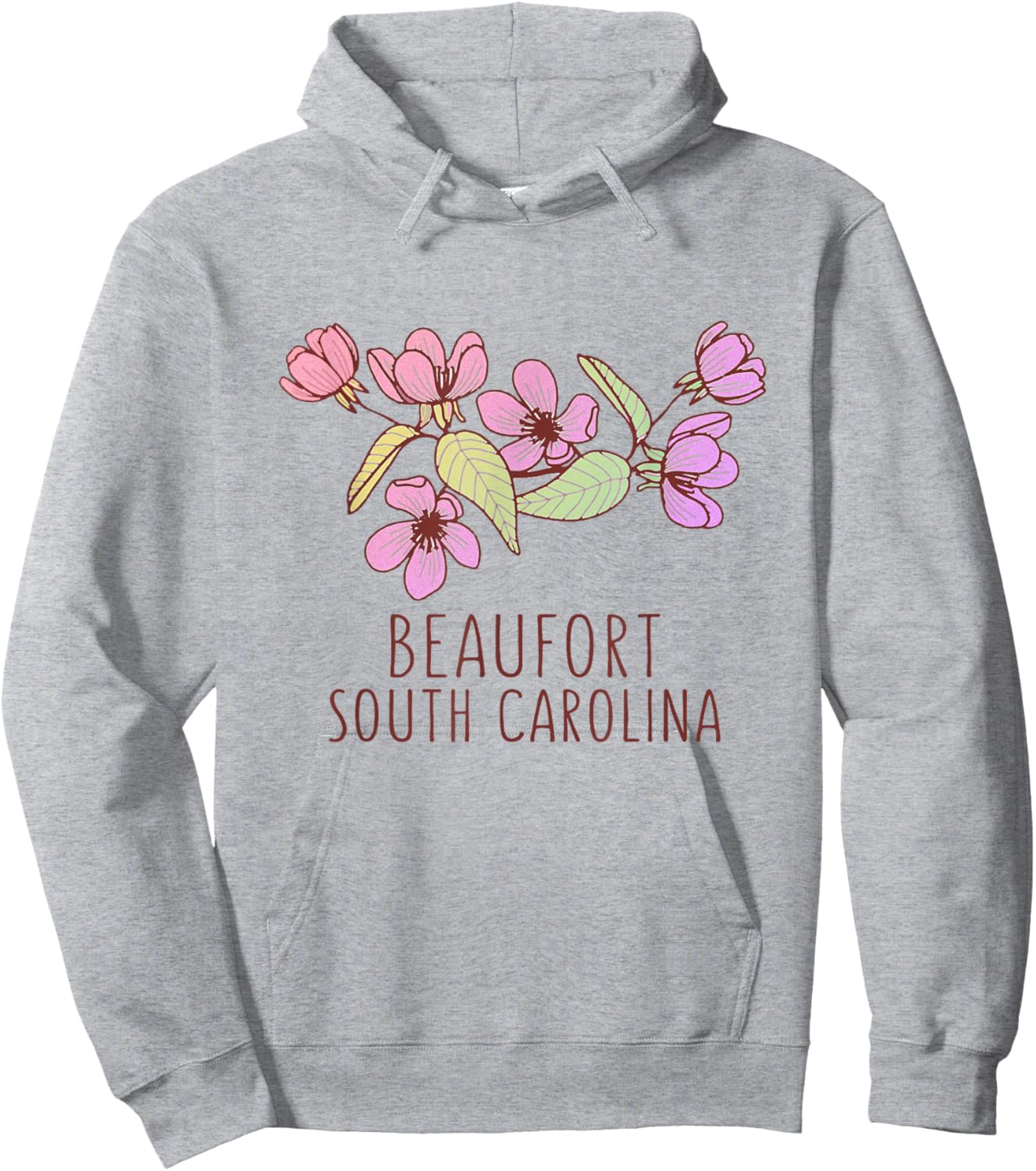 Beaufort South Carolina Wildflowers | Beaufort SC Hoodie - Hoodie | Ash