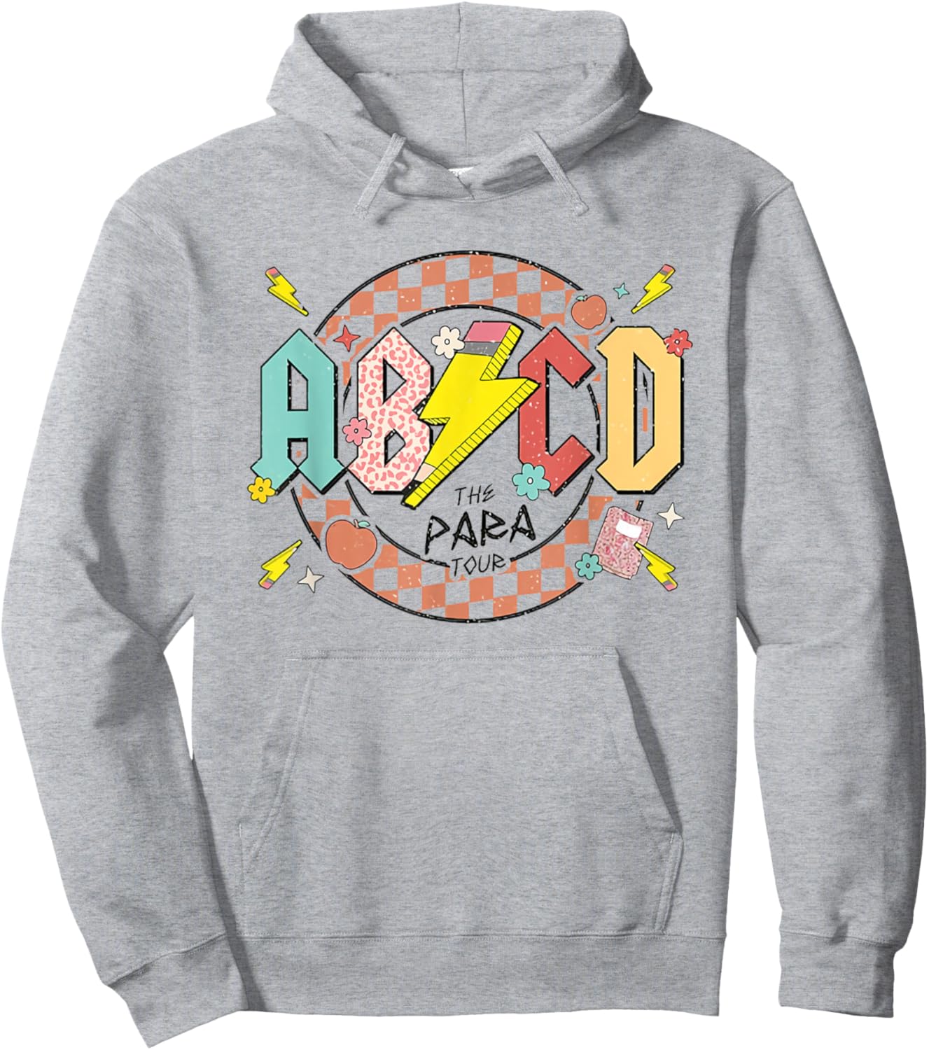 The Para Tour ABCD Pencil Lightning Bolt Parapro End of Year Hoodie - Hoodie | Ash