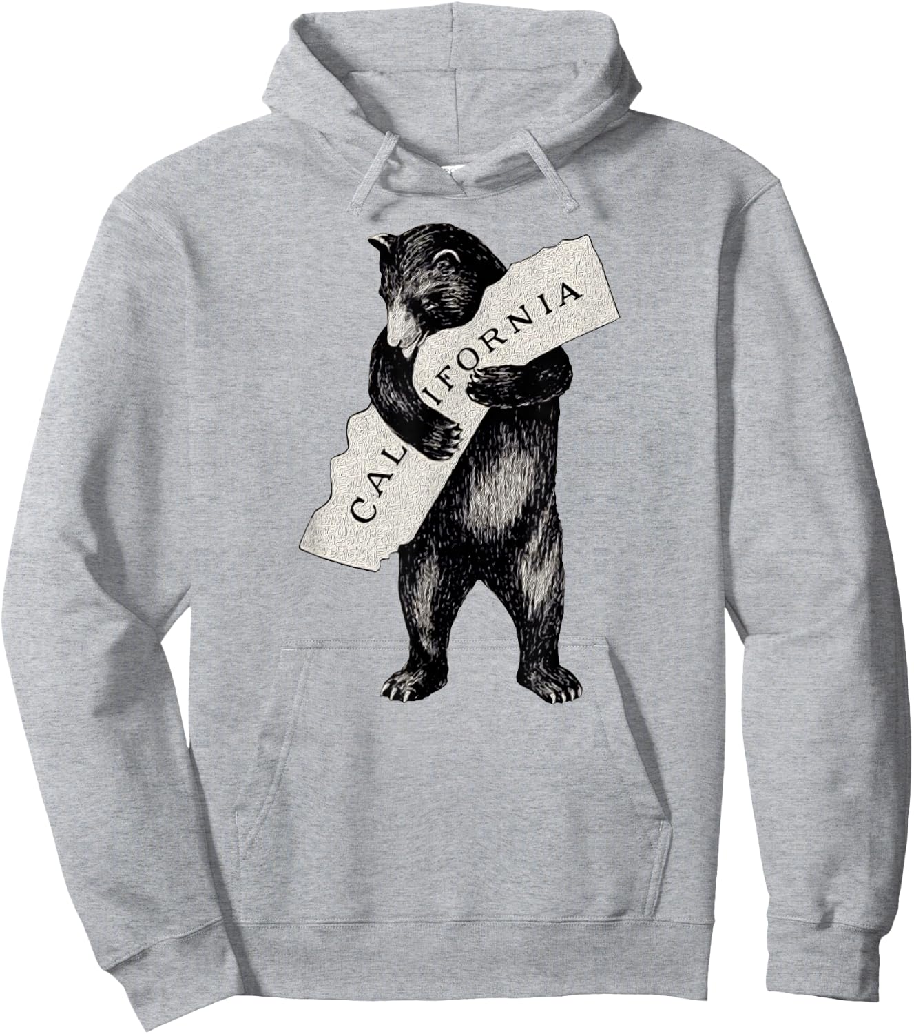 Retro I Love California Shirt Art-Vintage Cali Pride Bear Hoodie - Hoodie | Ash