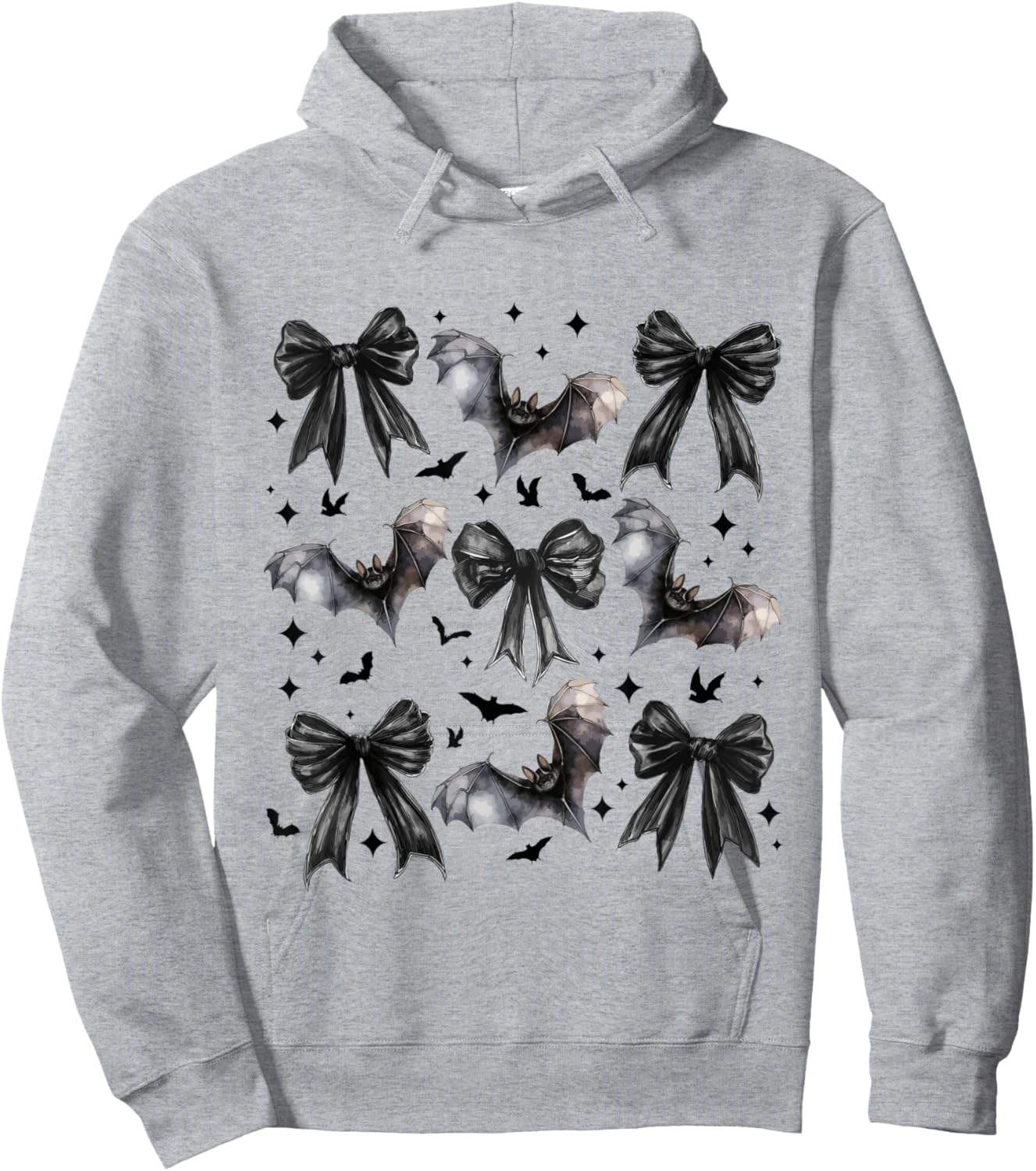 Halloween Bat Coquette Bow Halloween Bat Coquette Bows Women Hoodie - Hoodie | Ash