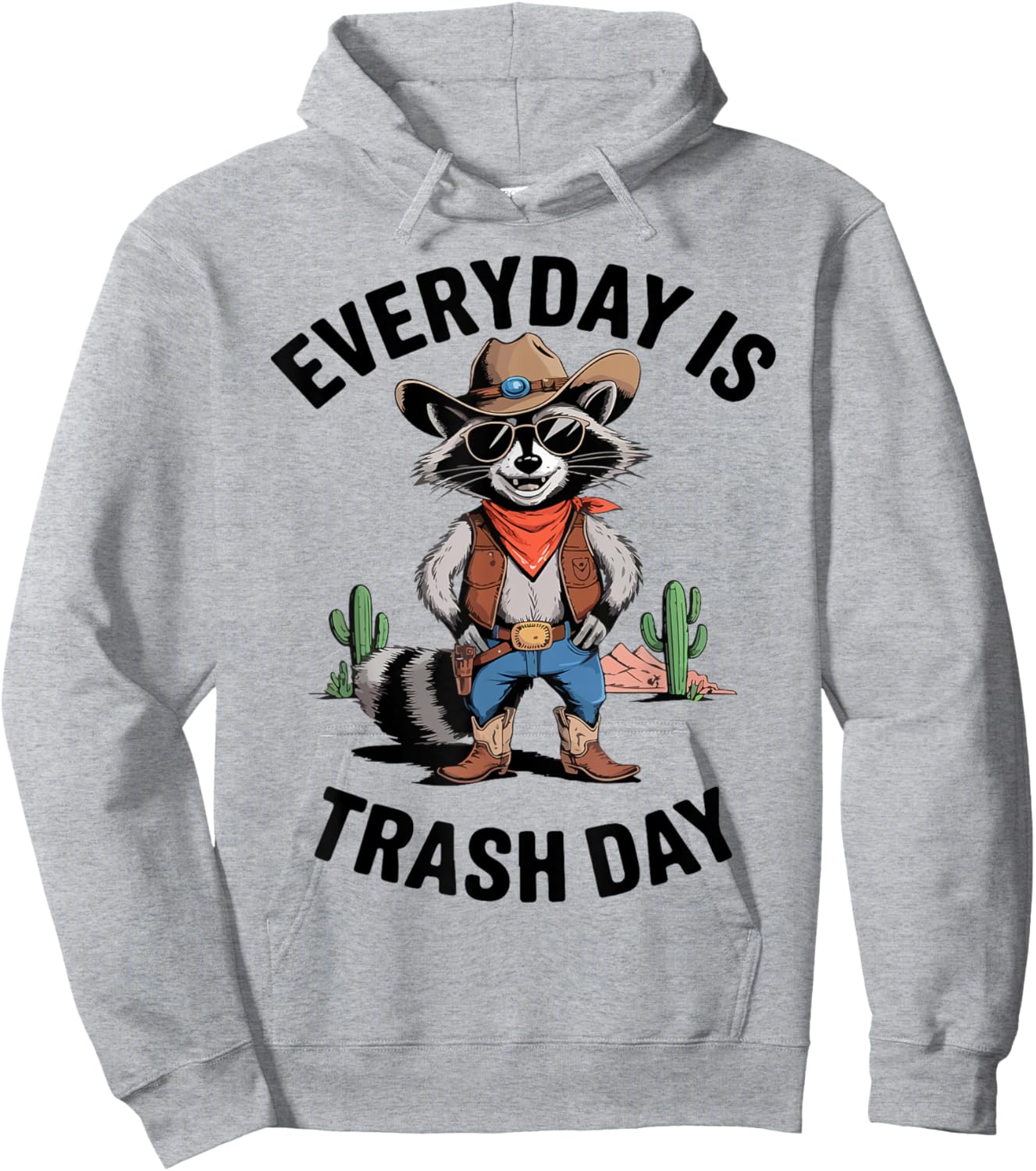 Everyday Is Trash Day Funny Raccoon Racing Car Toddler Boy Hoodie - Hoodie | Ash