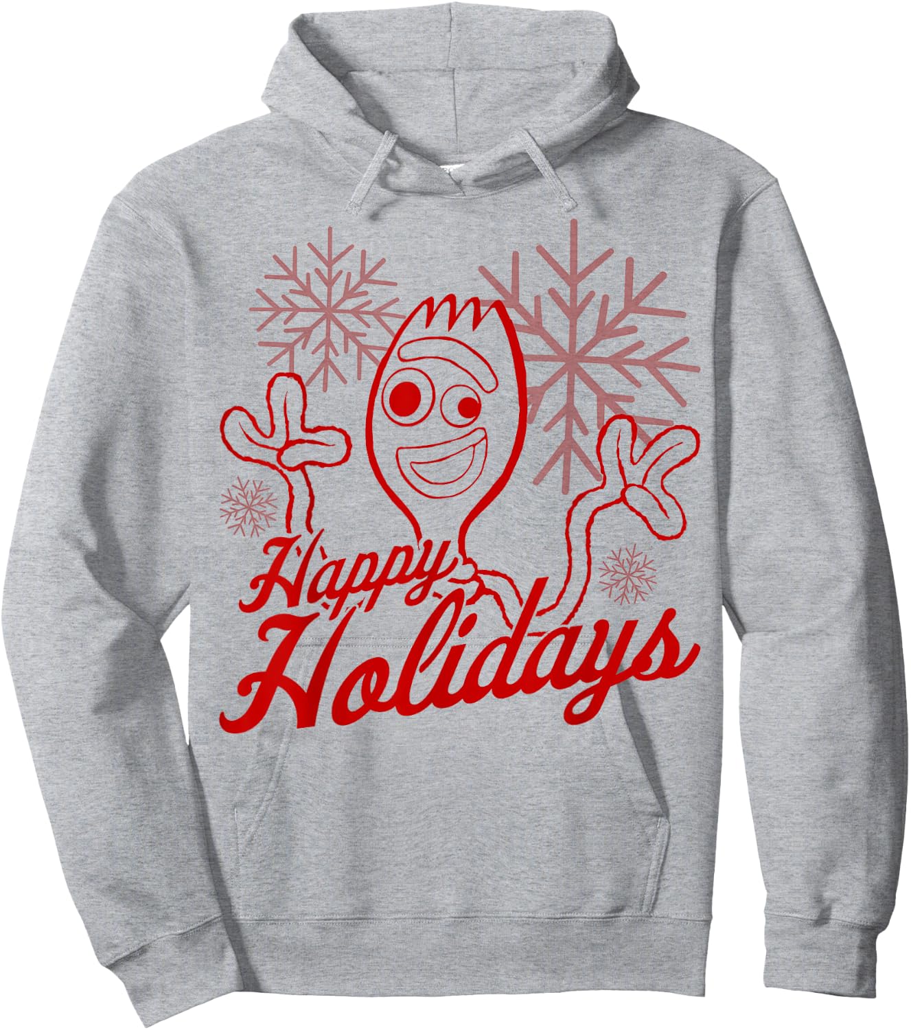 Disney Pixar Toy Story Christmas Forky Happy Holidays Hoodie - Hoodie | Ash