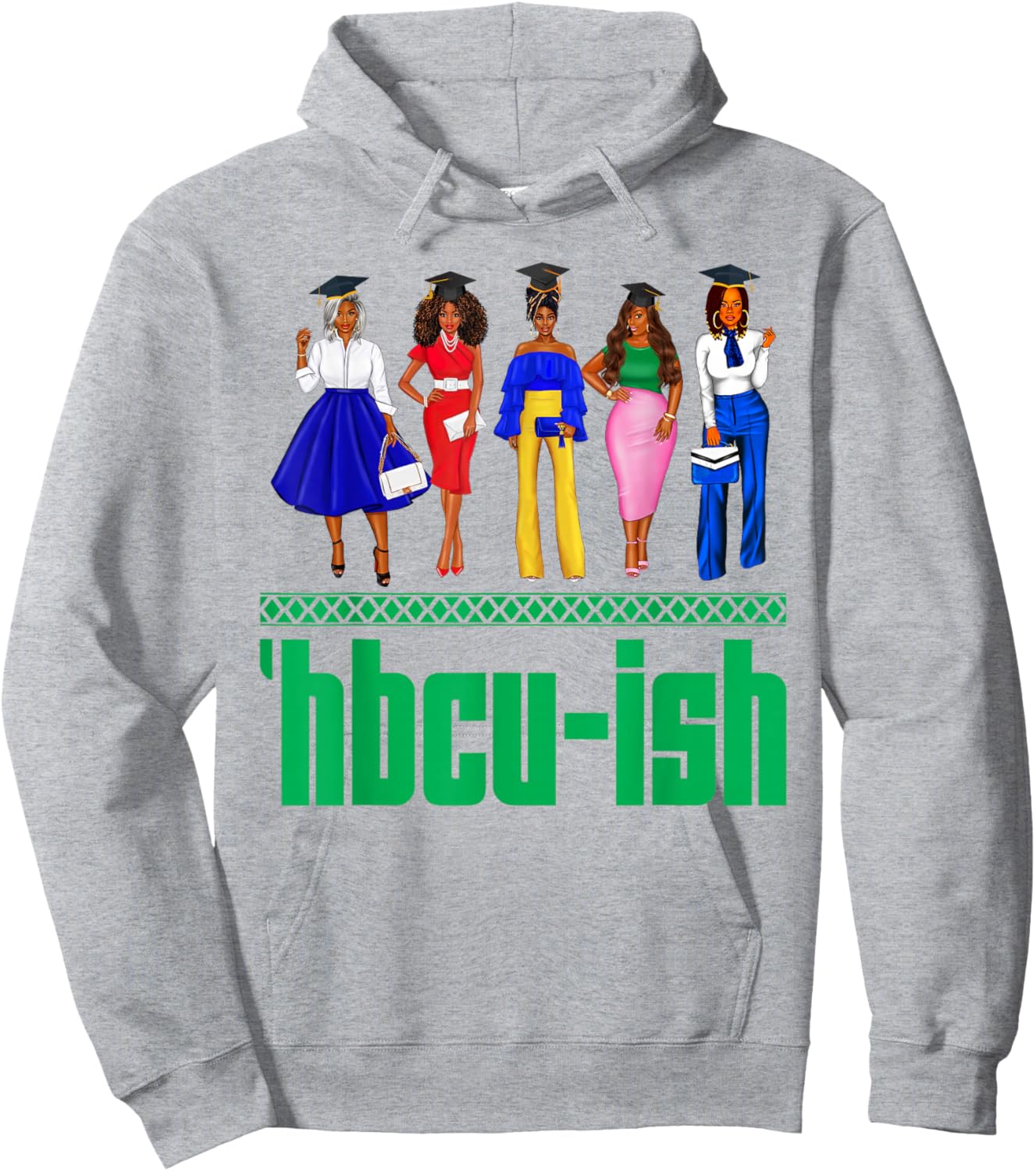 HBCU-Ish Historically Black Colleges And Universities Girls Hoodie - Hoodie | Ash