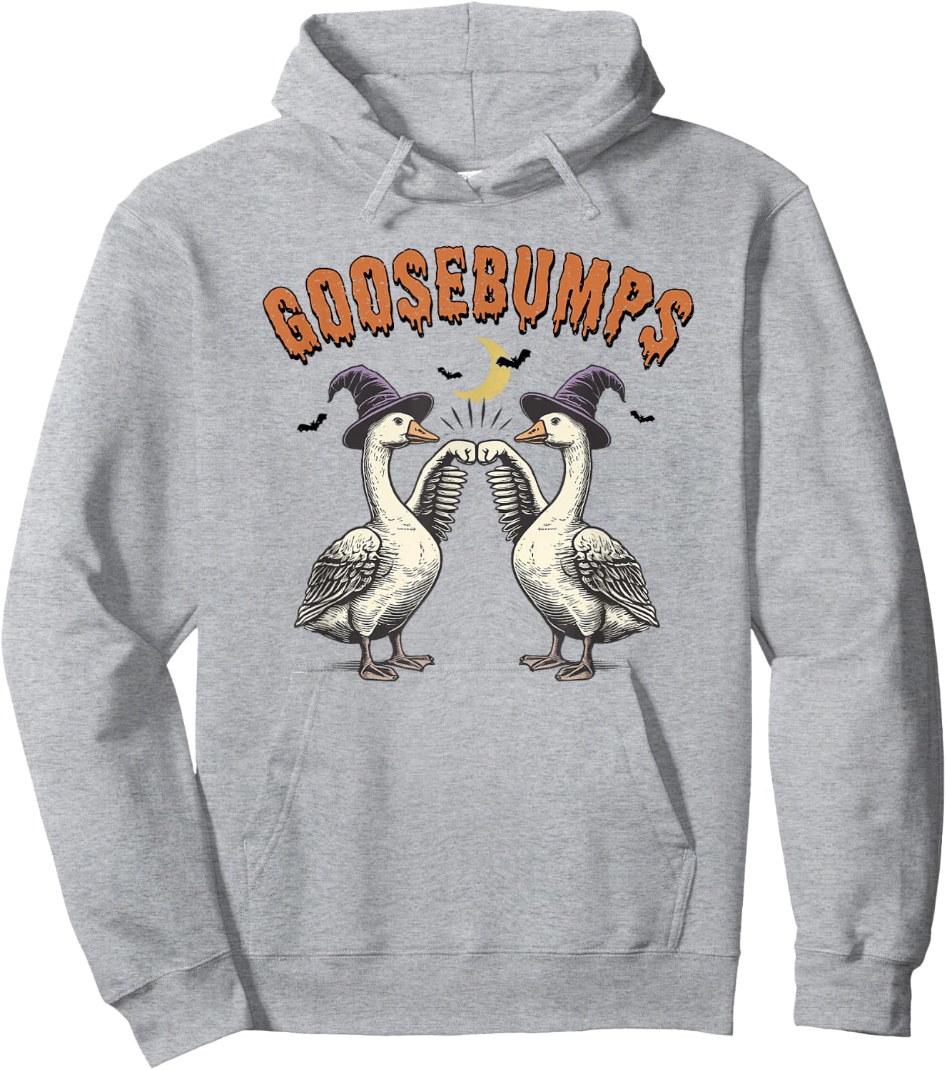 Goosebumps Halloween, Funny Goose Lover, Goose Halloween Hoodie - Hoodie | Ash