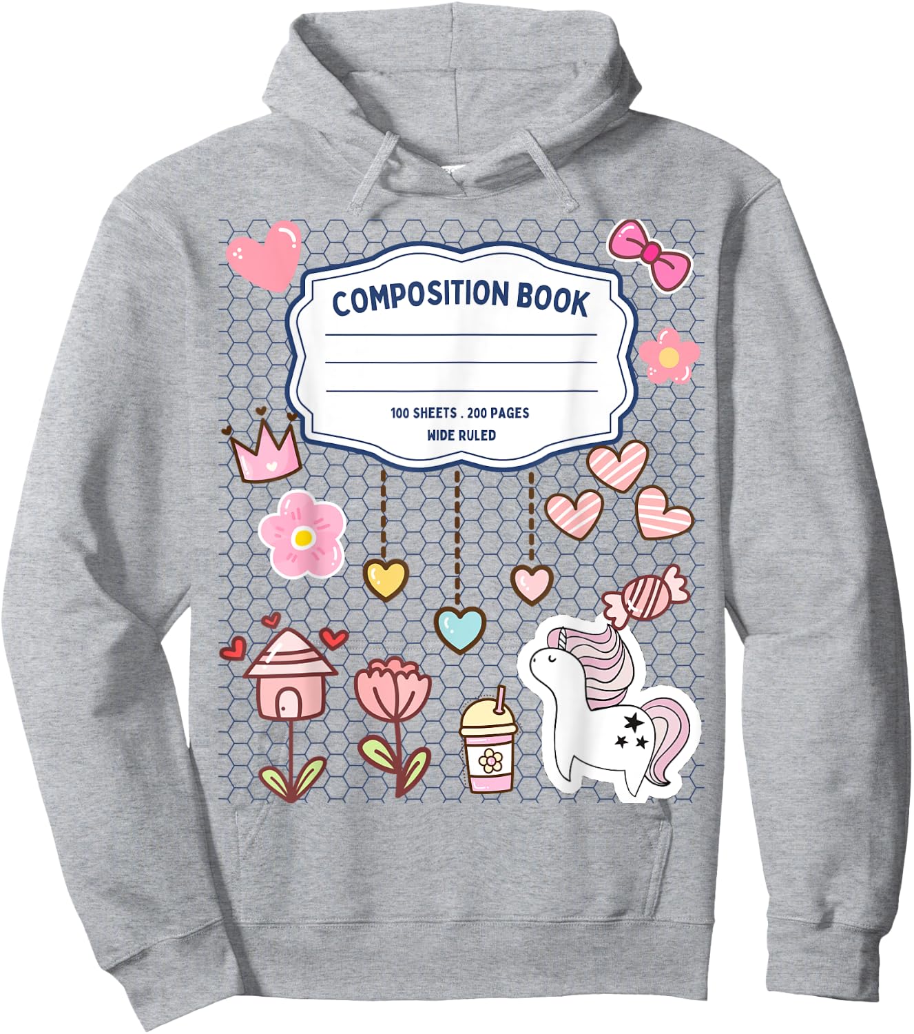 Composition Notebook Costume Matching Group Halloween Hoodie - Hoodie | Ash