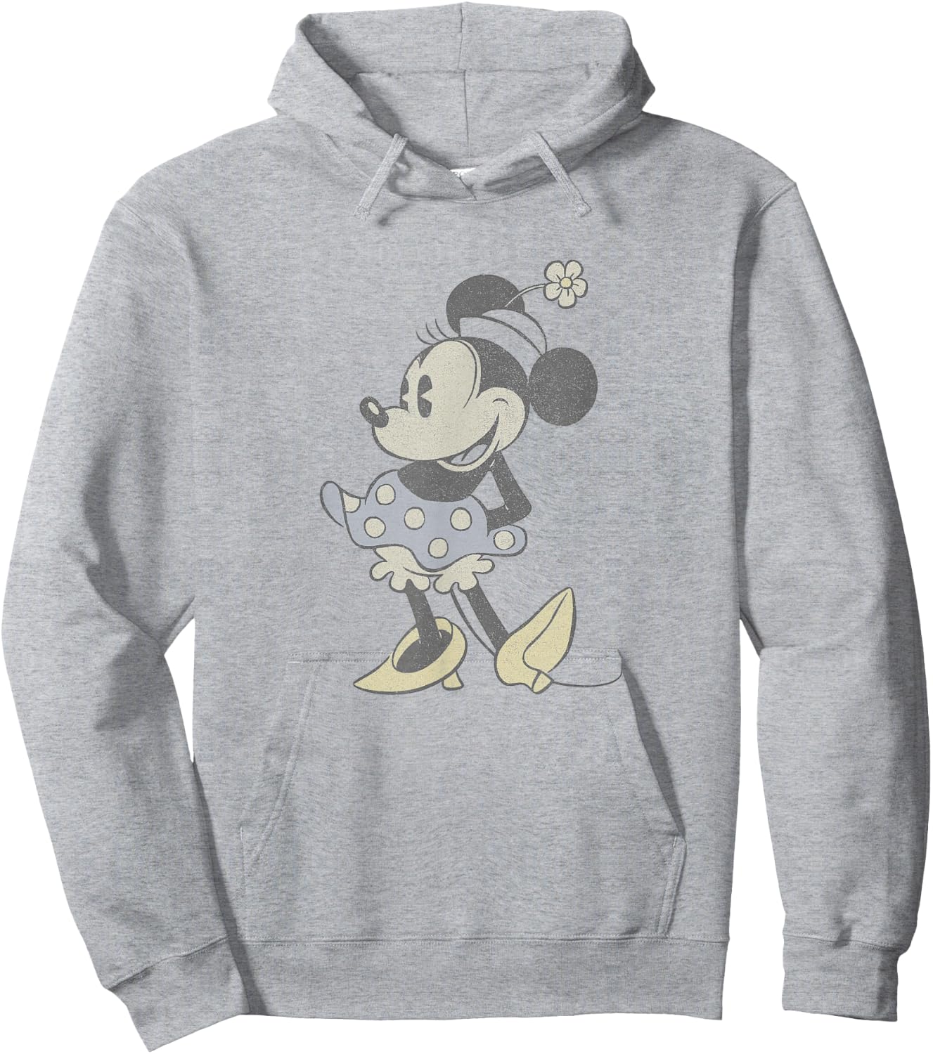 Disney Mickey and Friends Minnie Mouse Portrait Fade Vintage Hoodie - Hoodie | Ash