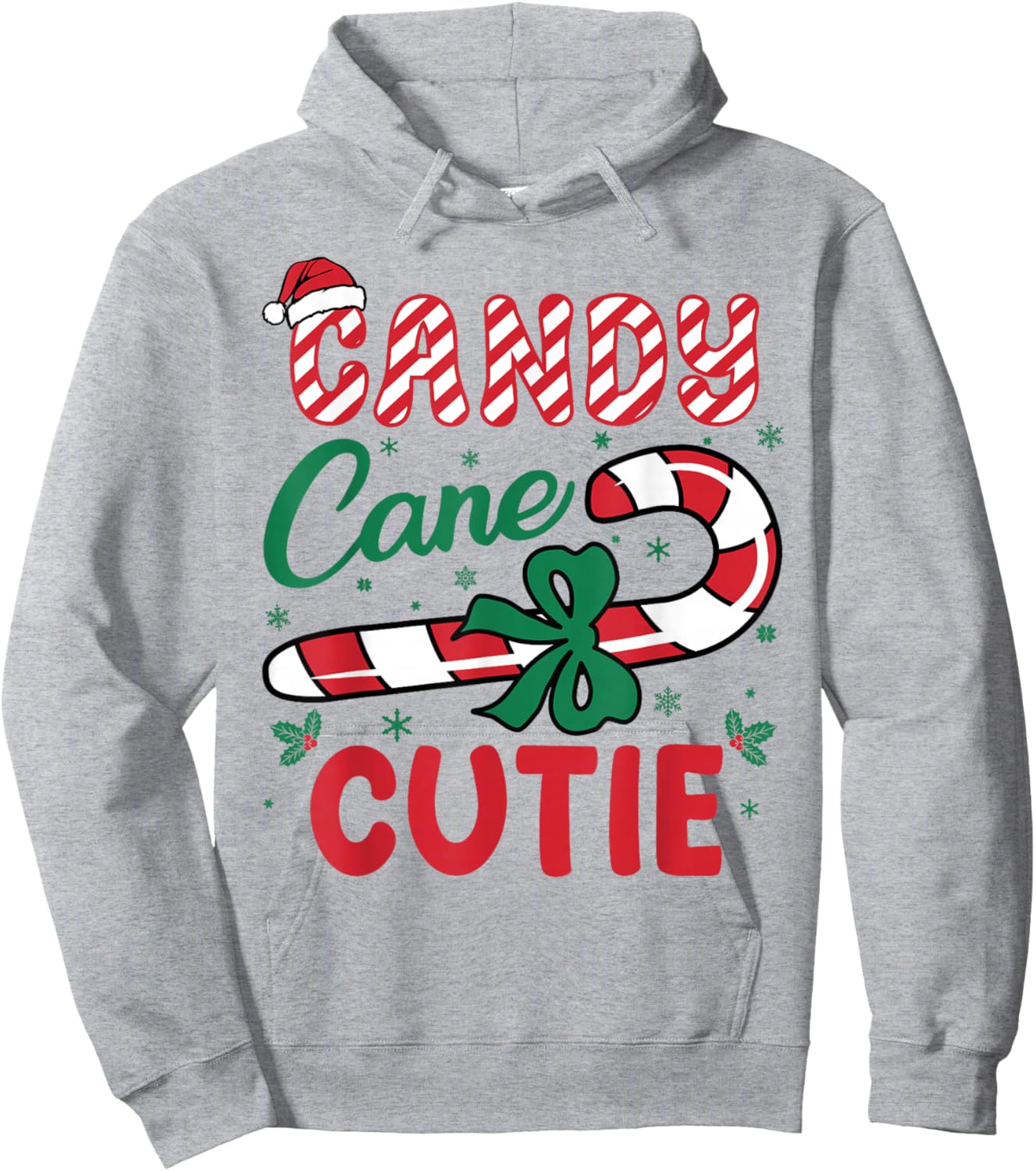 Candy Cane Cutie Funny Christmas Holiday Boys Toddlers kids Hoodie - Hoodie | Ash