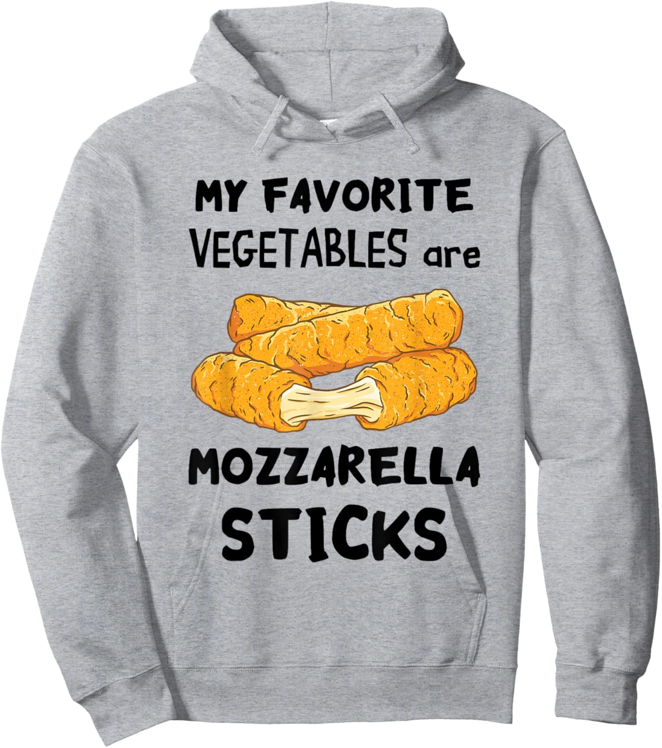 Mozzarella Sticks Melted Cheese Stick Favorite Vegetable Hoodie - Hoodie | Ash