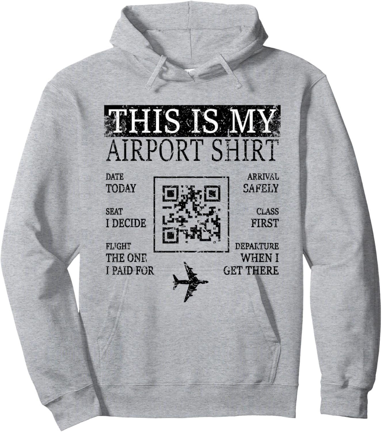 Retro This Is My Airport Shirt Matching Family Travel Hoodie - Hoodie | Ash