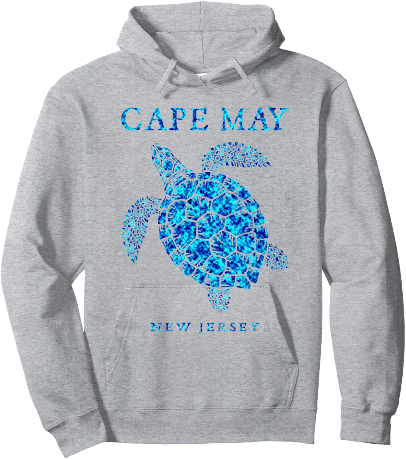 Cape May New Jersey NJ Sea Turtle Beach Souvenir Girls Boys Hoodie - Hoodie | Ash