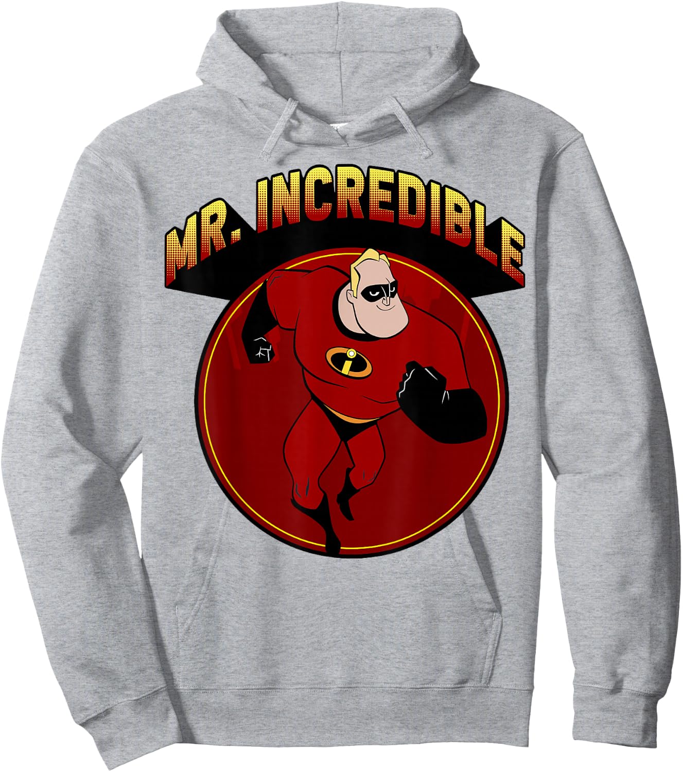 Disney Pixar The Incredibles Mr. Incredible Portrait Hoodie - Hoodie | Ash