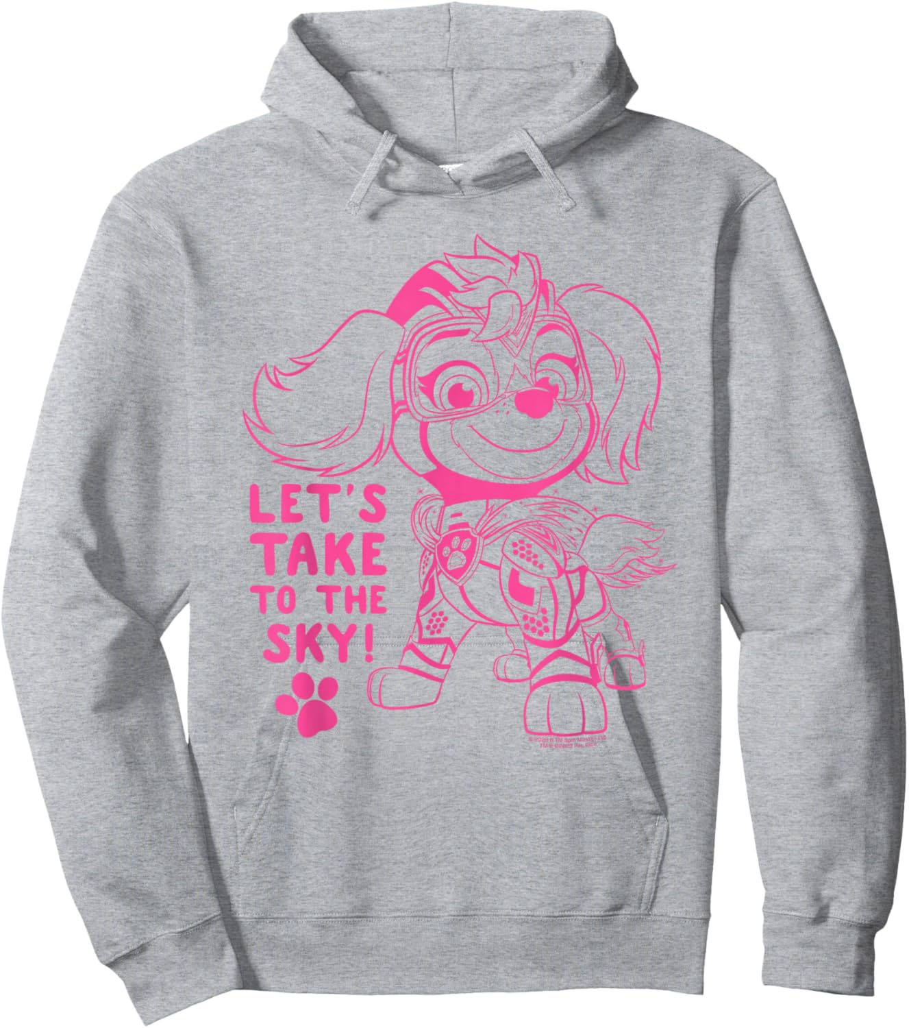 PAW Patrol: The Mighty Movie Skye Outline Hoodie - Hoodie | Ash