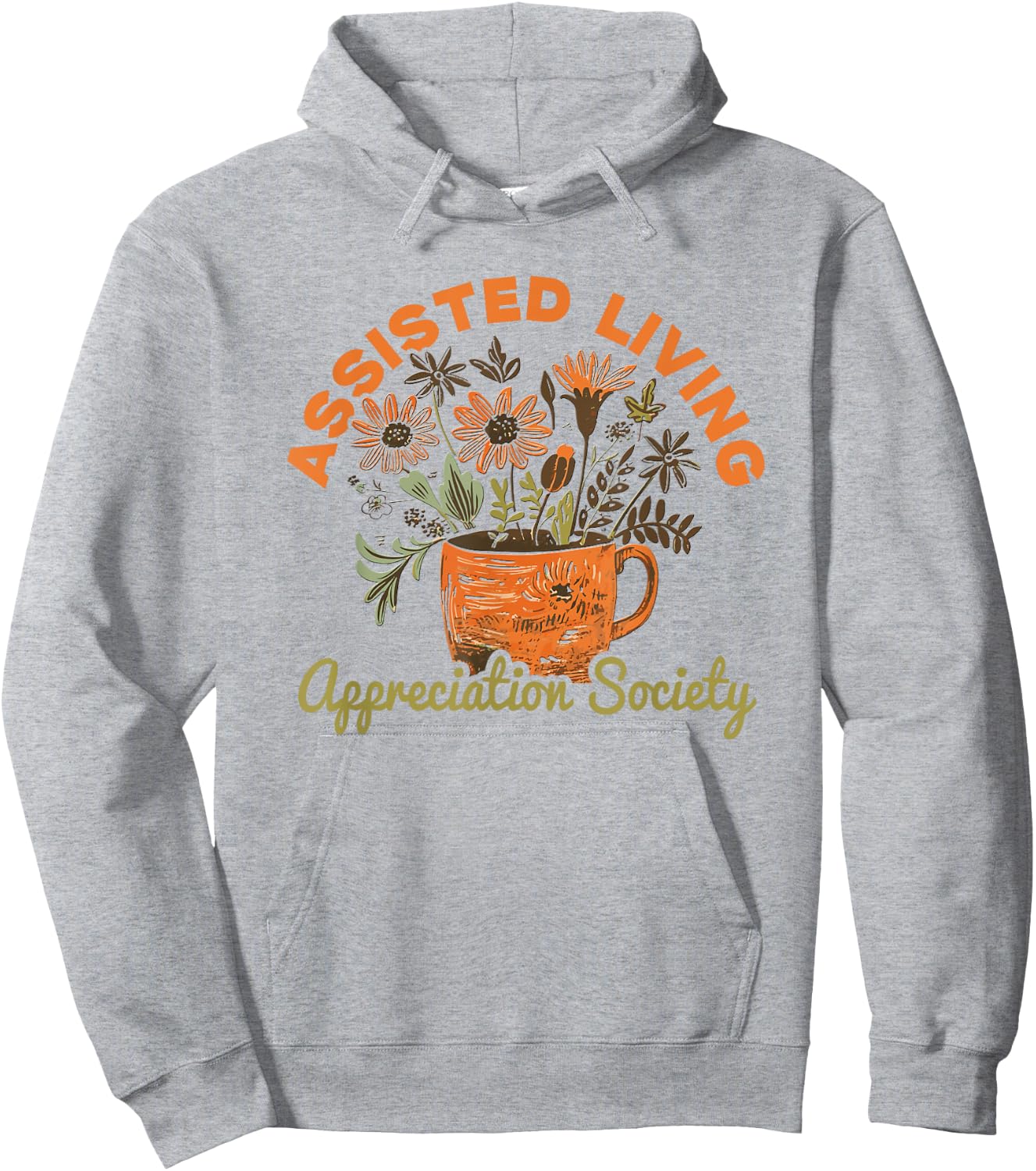Assisted Living Hoodie - Hoodie | Ash