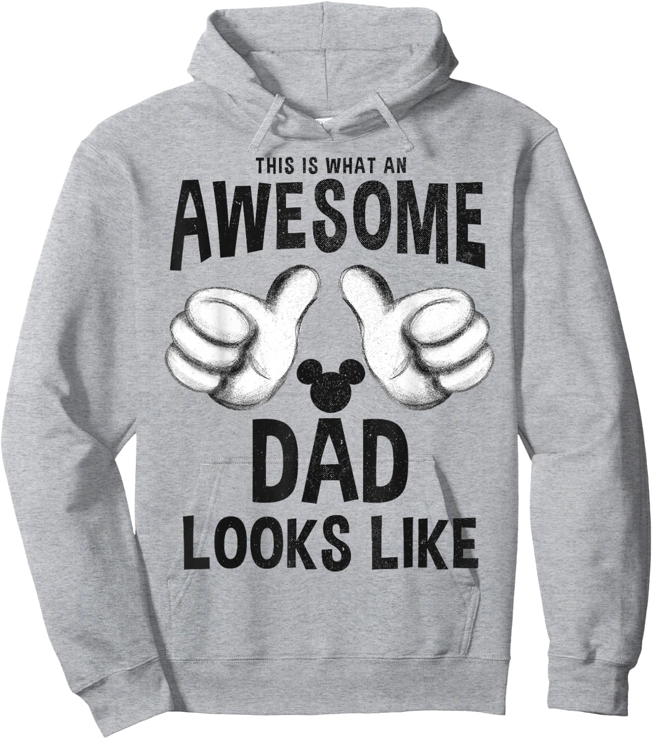 Disney Mickey and Friends Father's Day an Awesome Dad Hoodie - Hoodie | Ash