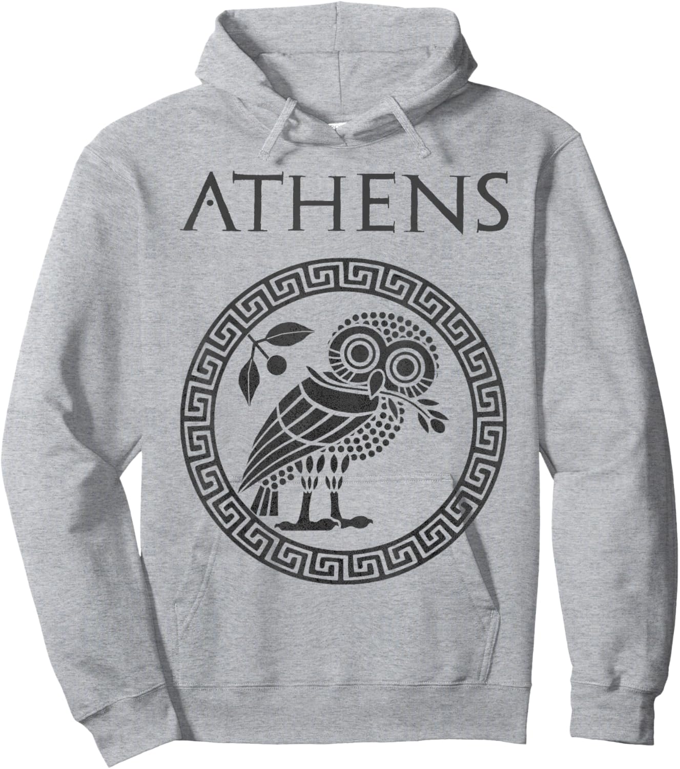 Athens Ancient Greece Athenian Owl Hoodie - Hoodie | Ash