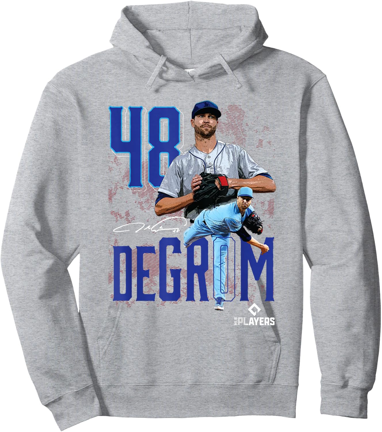 Jacob Degrom | Texas Baseball Players | MLBJDM3003 Hoodie - Hoodie | Ash